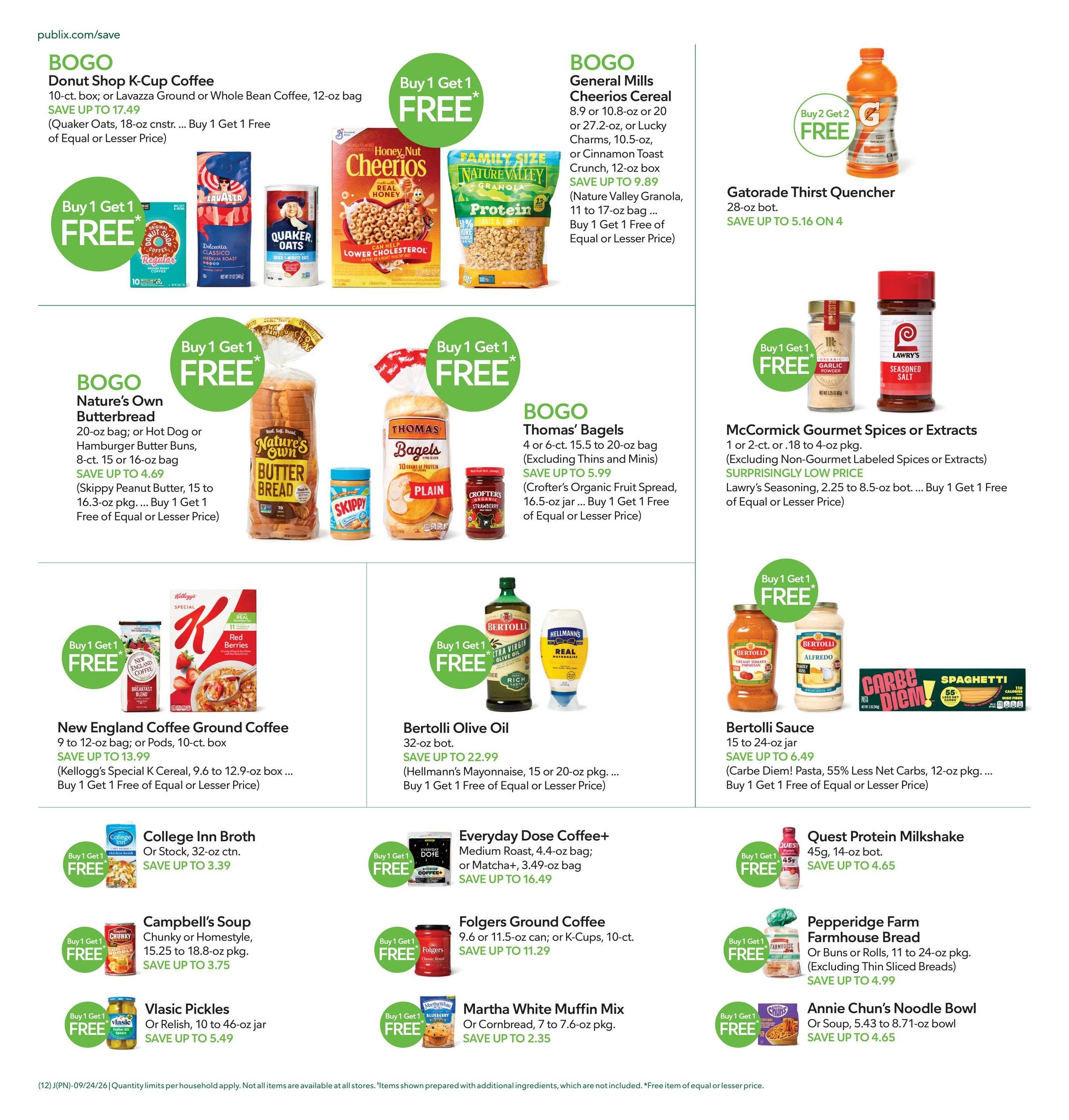 Publix (Pensacola Area, FL) Weekly Ad September 23 - 29, 2026