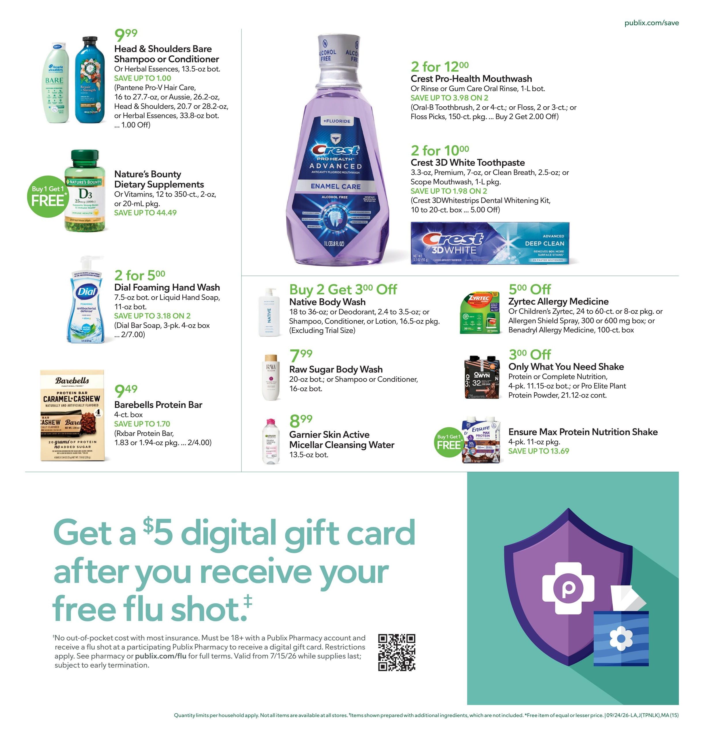 Publix (Pensacola Area, FL) Weekly Ad September 23 - 29, 2026