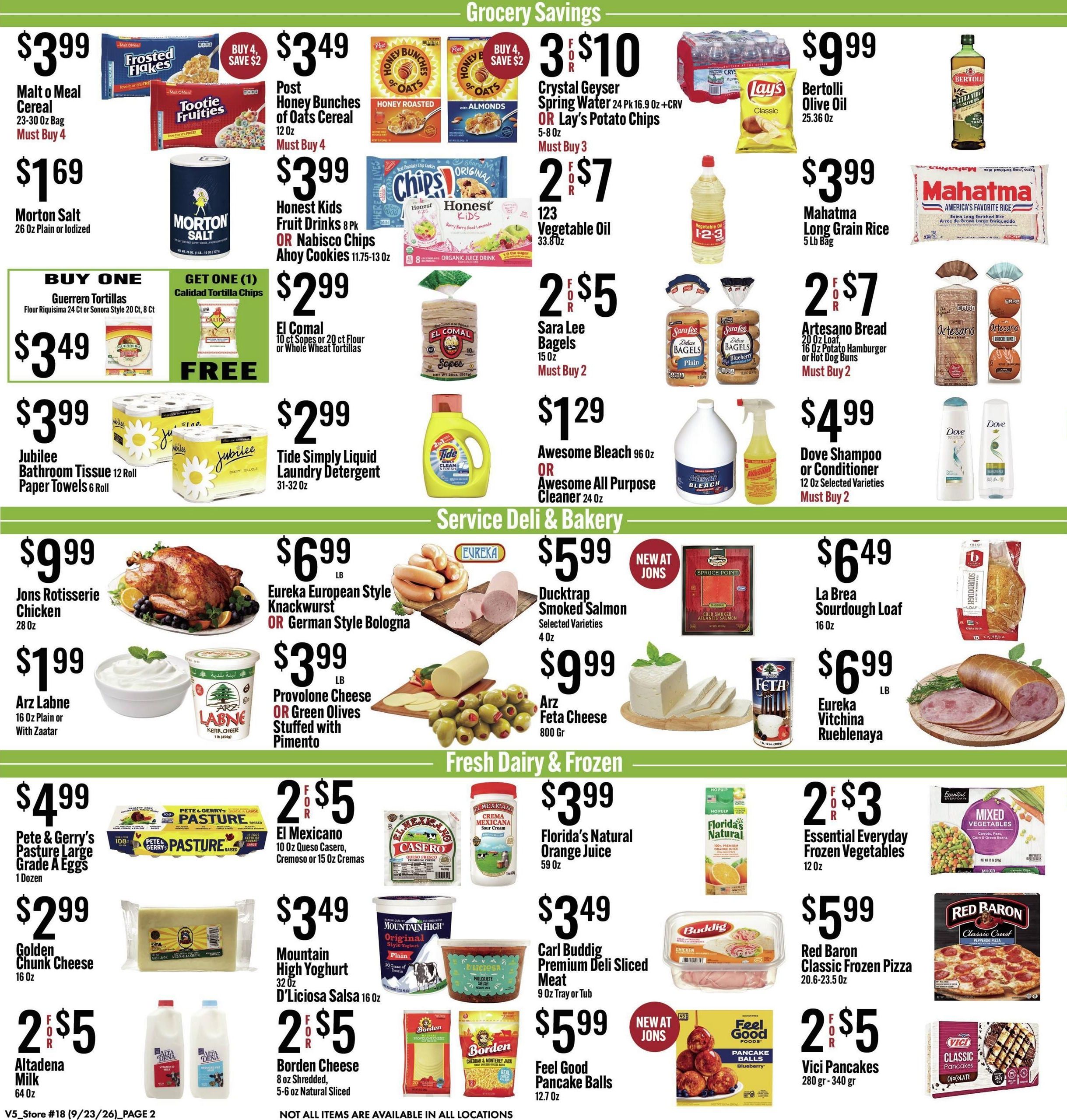 Jons International Marketplace (Anaheim Area, CA) Weekly Ad September 23 - 29, 2026