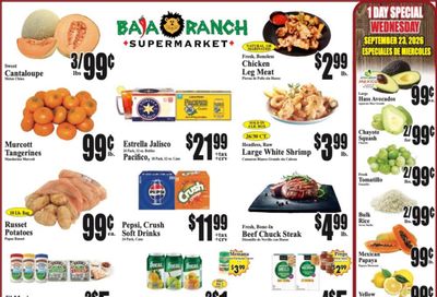 Baja Ranch Supermarket Weekly Ad September 23 - 29, 2026