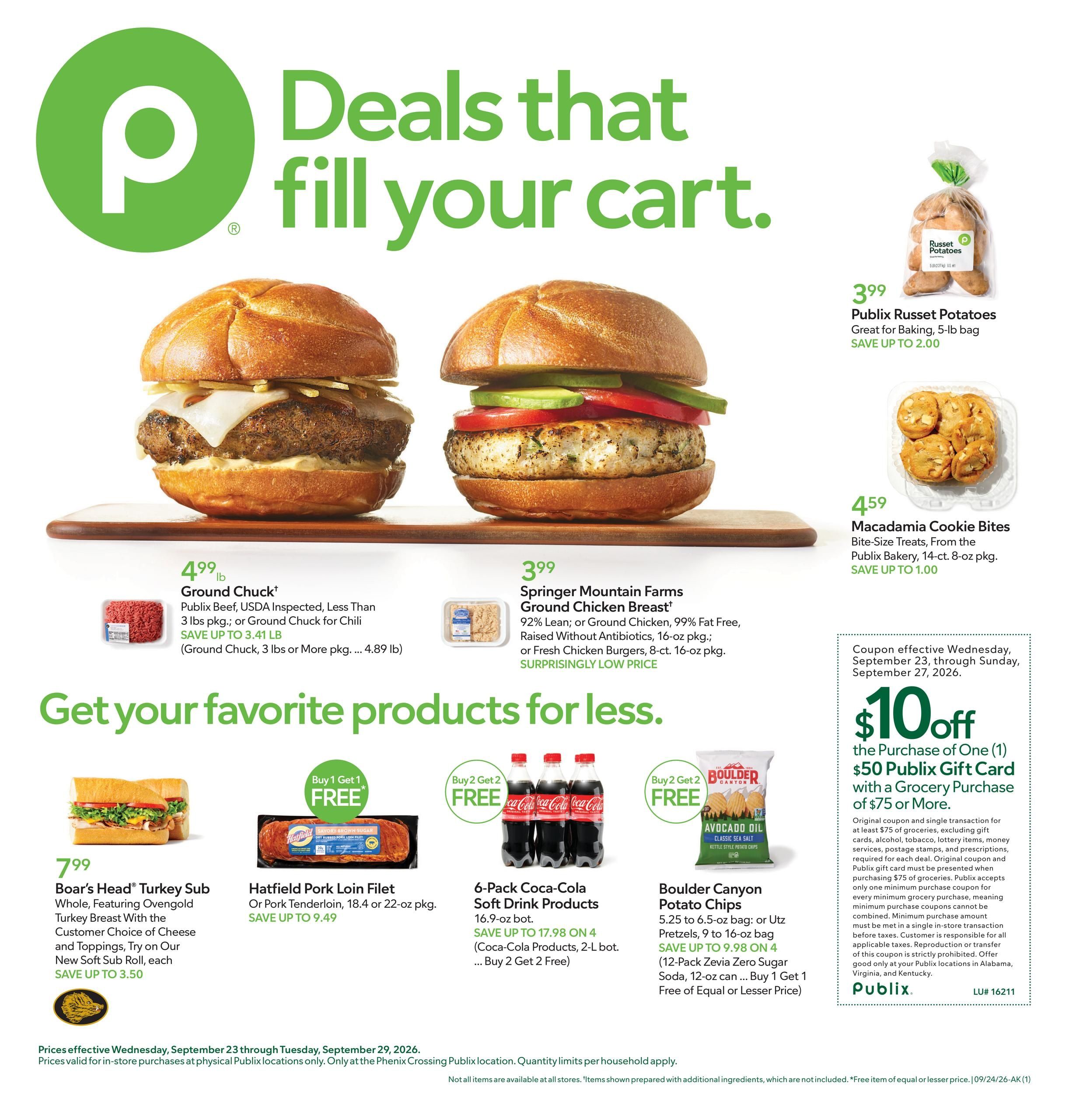 Publix (Phenix City Area, AL) Weekly Ad September 23 - 29, 2026