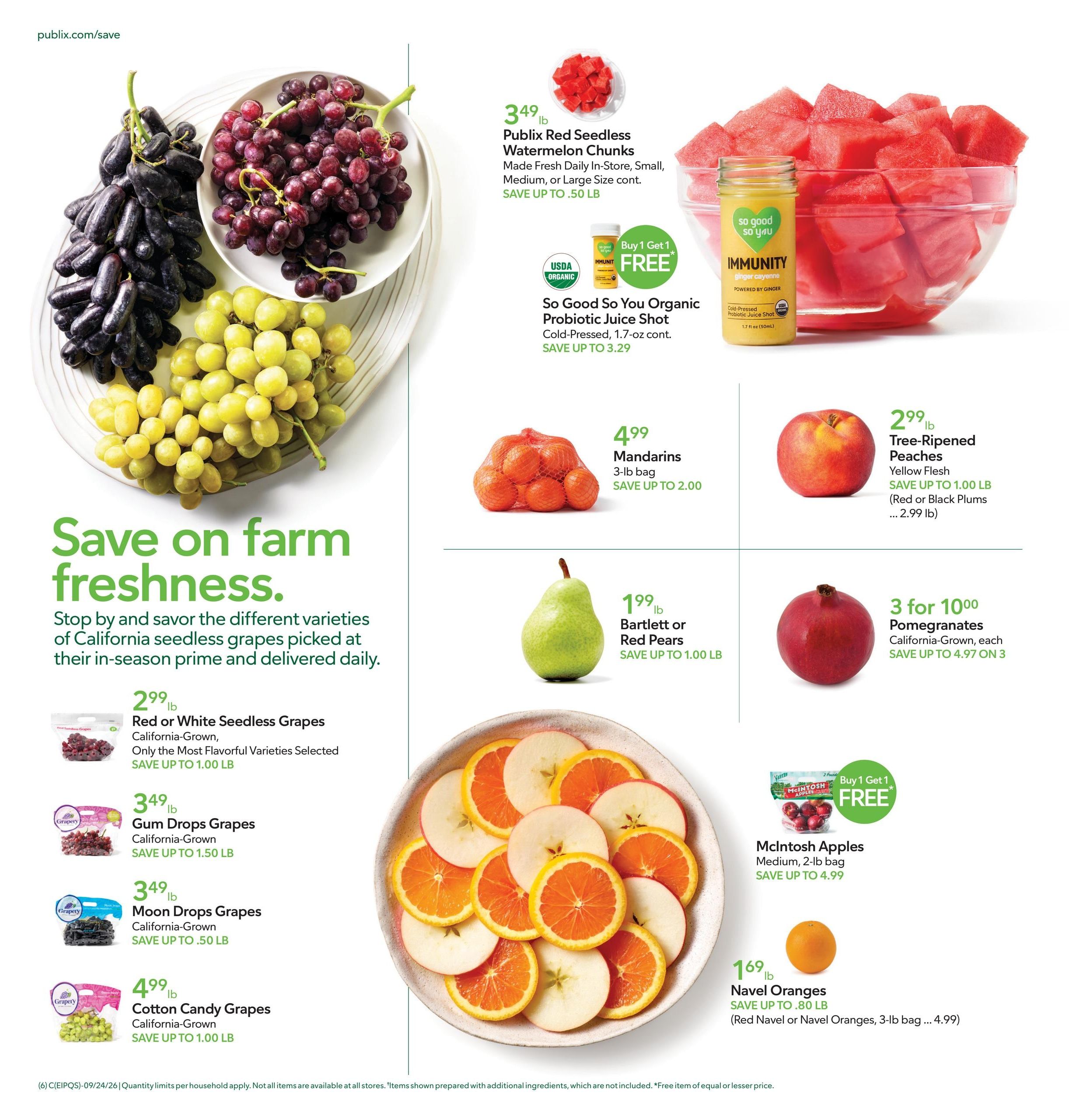 Publix (Richburg Area, SC) Weekly Ad September 23 - 29, 2026
