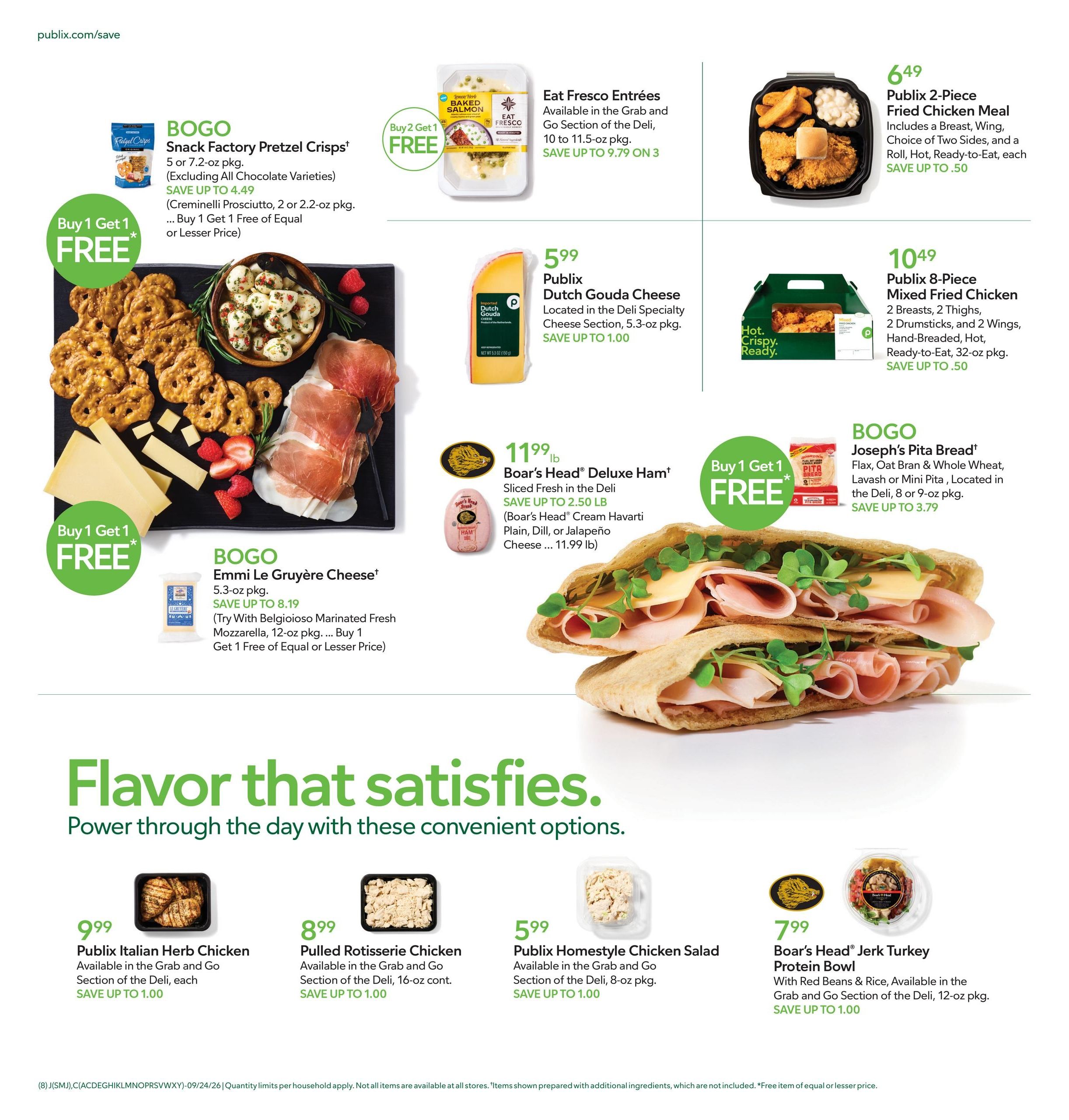 Publix (Richburg Area, SC) Weekly Ad September 23 - 29, 2026