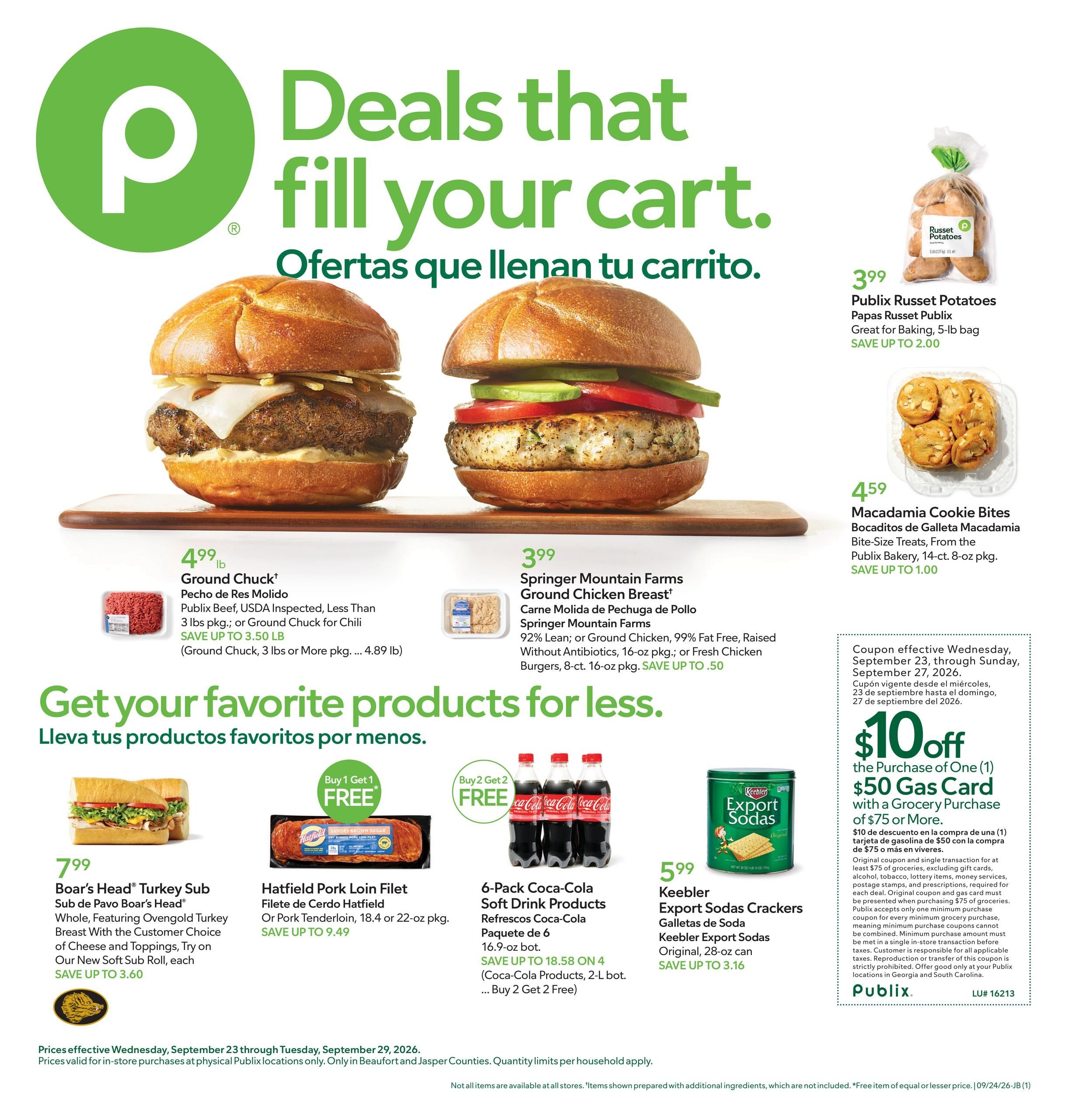 Publix (Savannah Area, GA) Anuncio Semanal Español Weekly Ad September 23 - 29, 2026