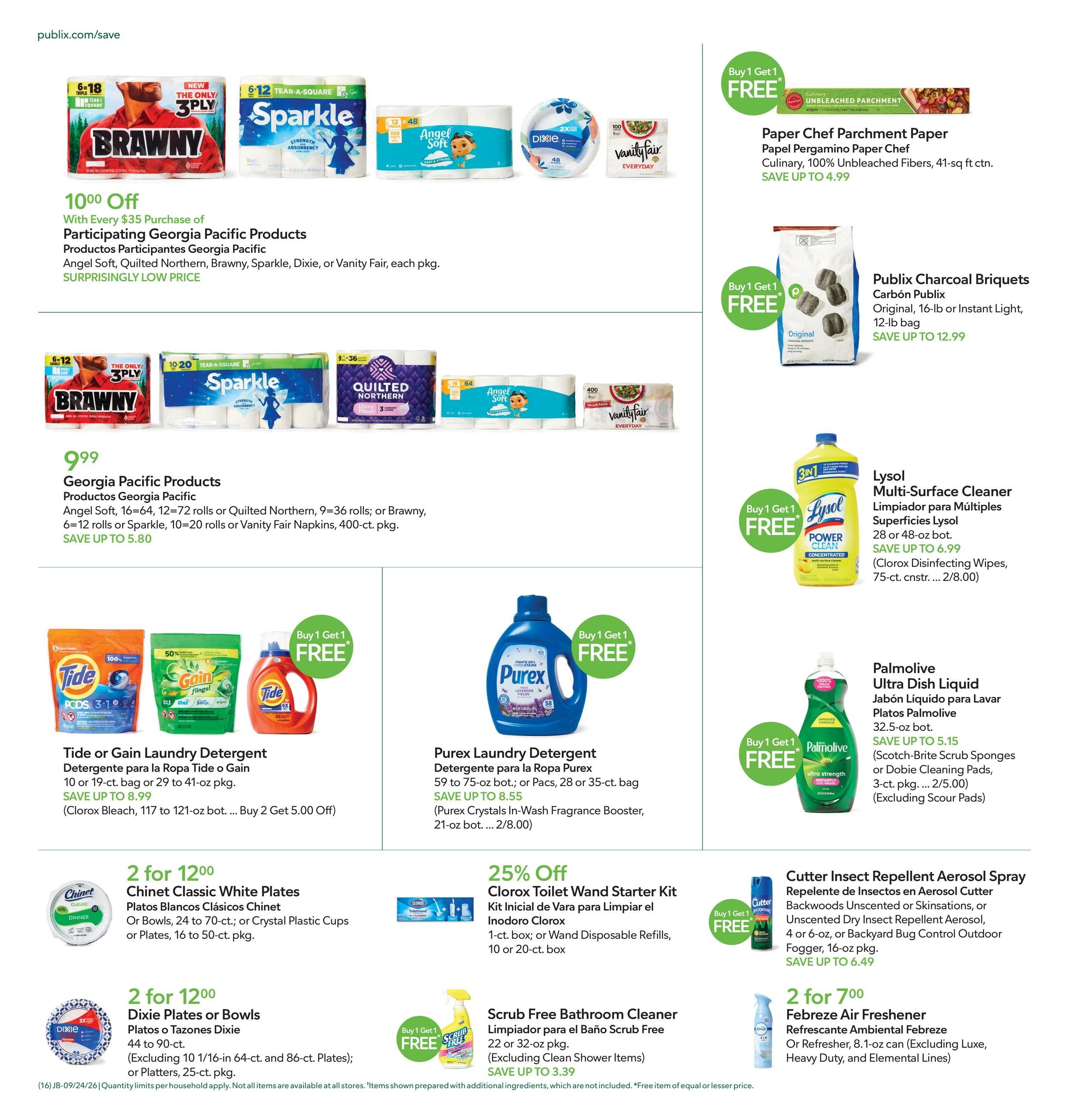 Publix (Savannah Area, GA) Anuncio Semanal Español Weekly Ad September 23 - 29, 2026