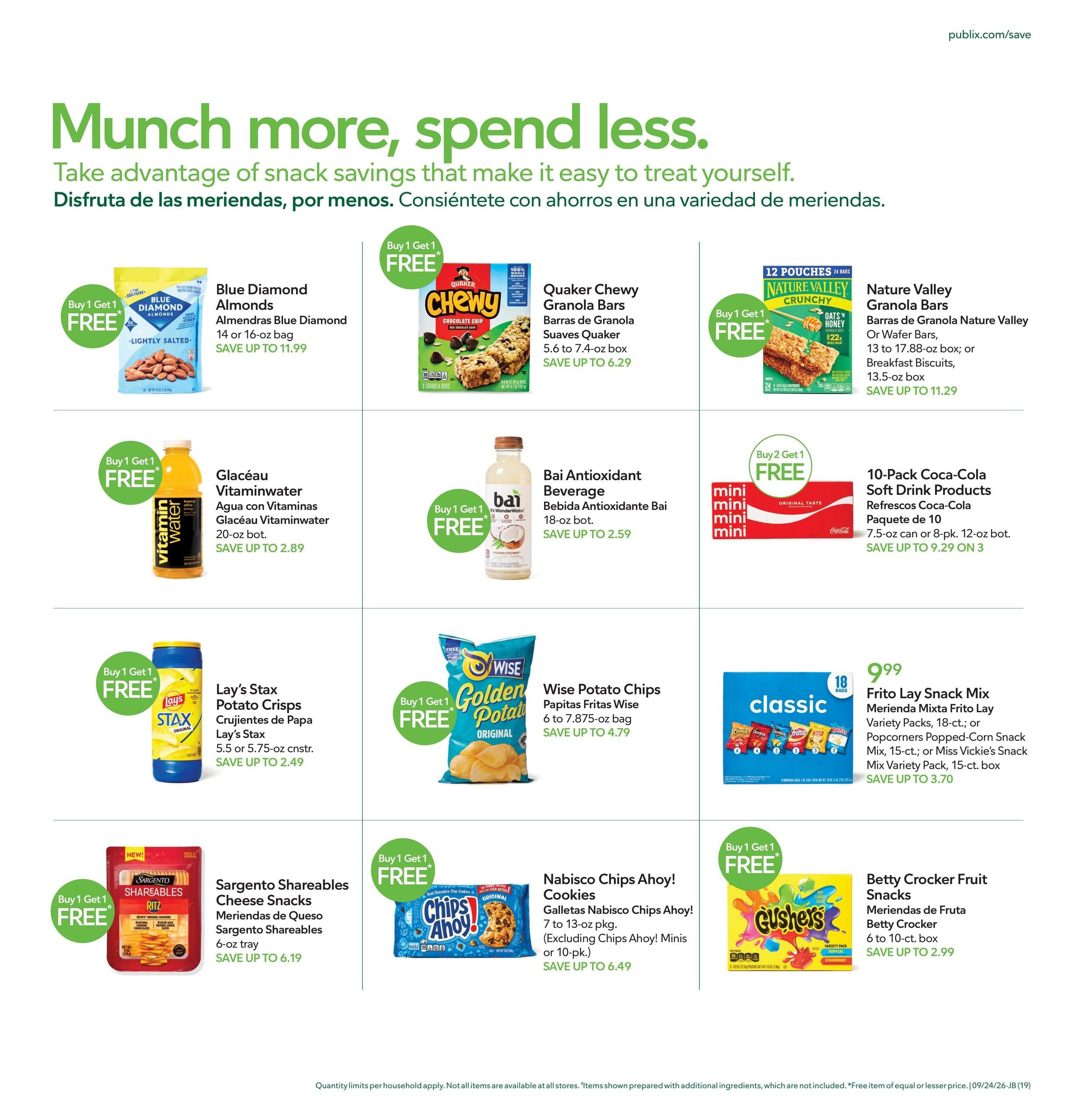 Publix (Savannah Area, GA) Anuncio Semanal Español Weekly Ad September 23 - 29, 2026