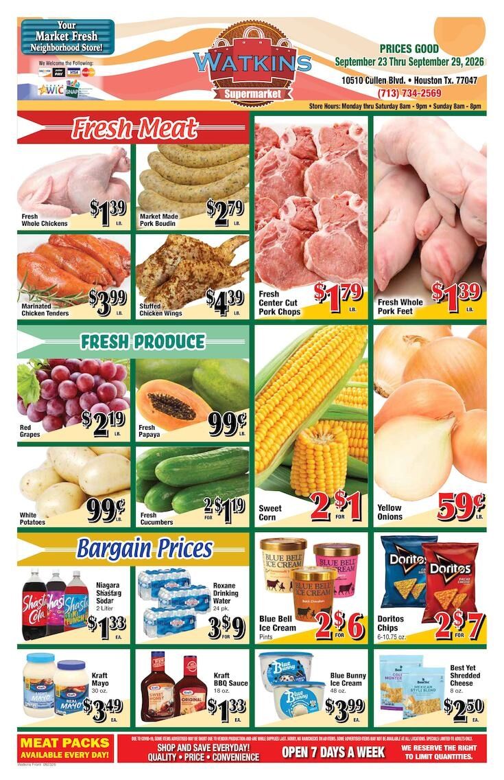 Watkins Supermarket Weekly Ad September 23 - 29, 2026
