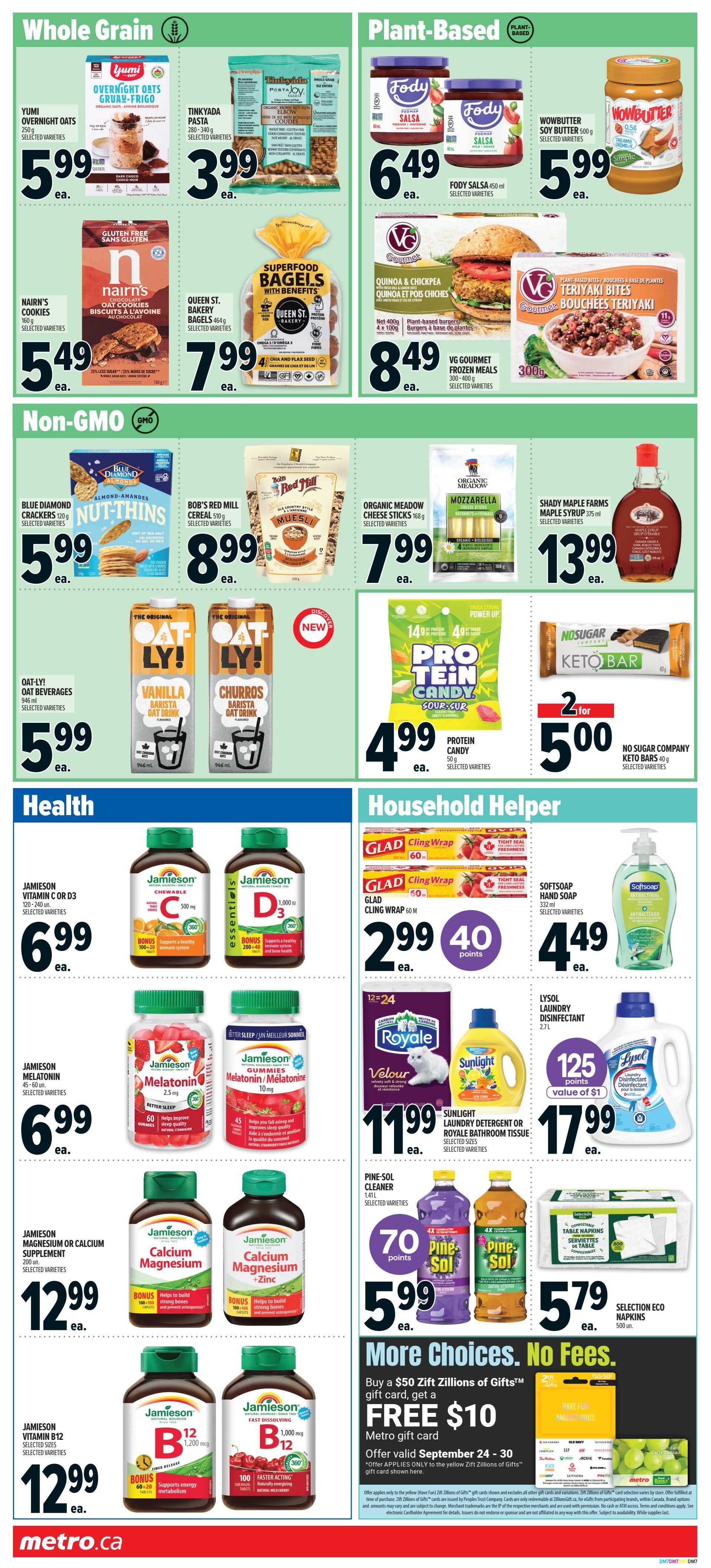 Metro (ON) Flyer September 24 to 30