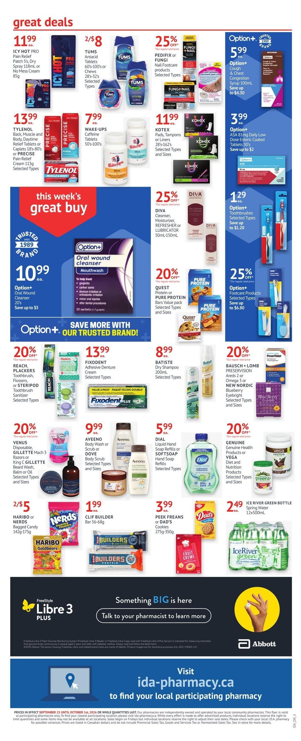 I.D.A. Flyer September 25 to October 1