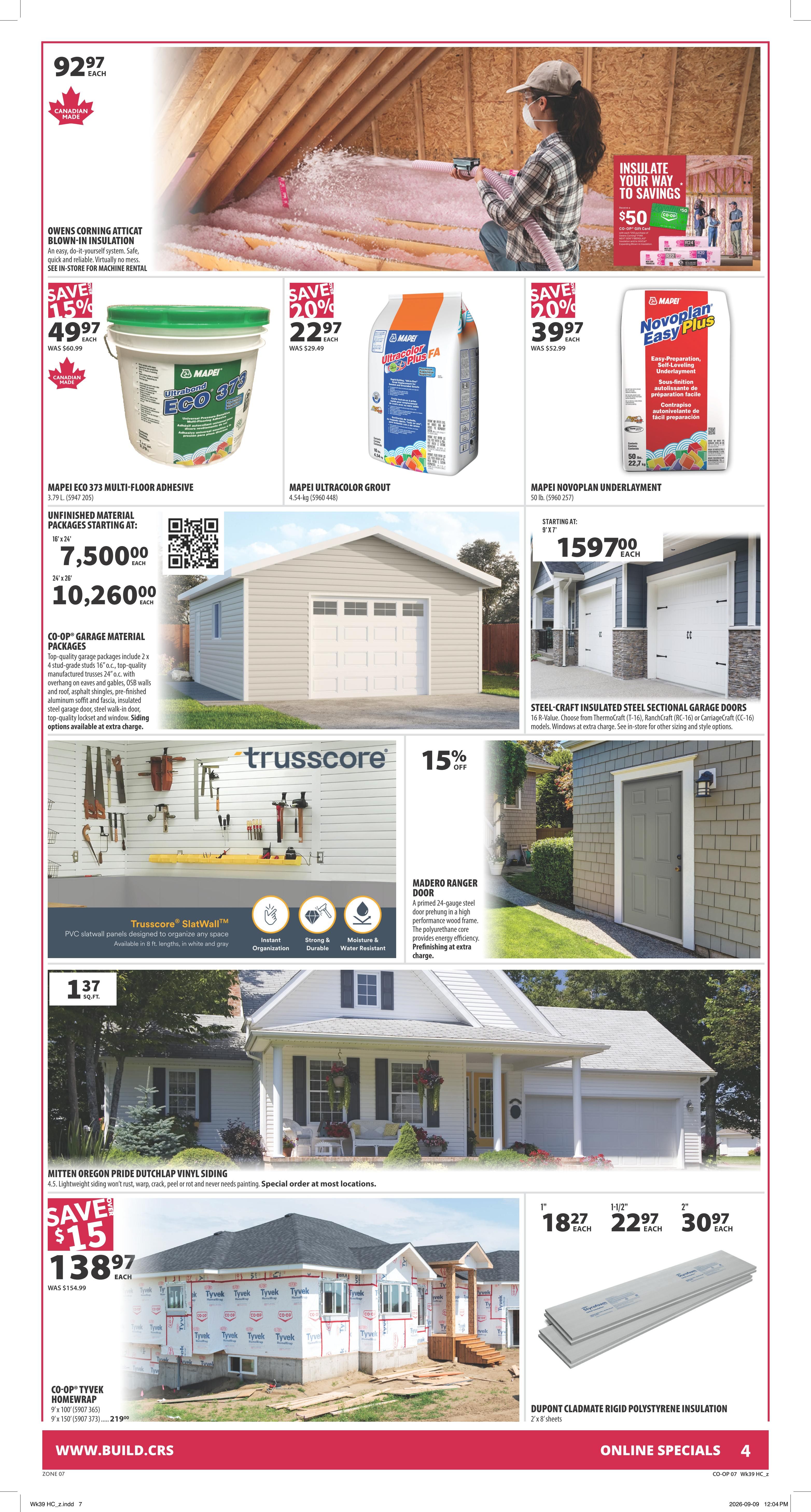 Co-op (West) Home Centre Flyer September 24 to 30