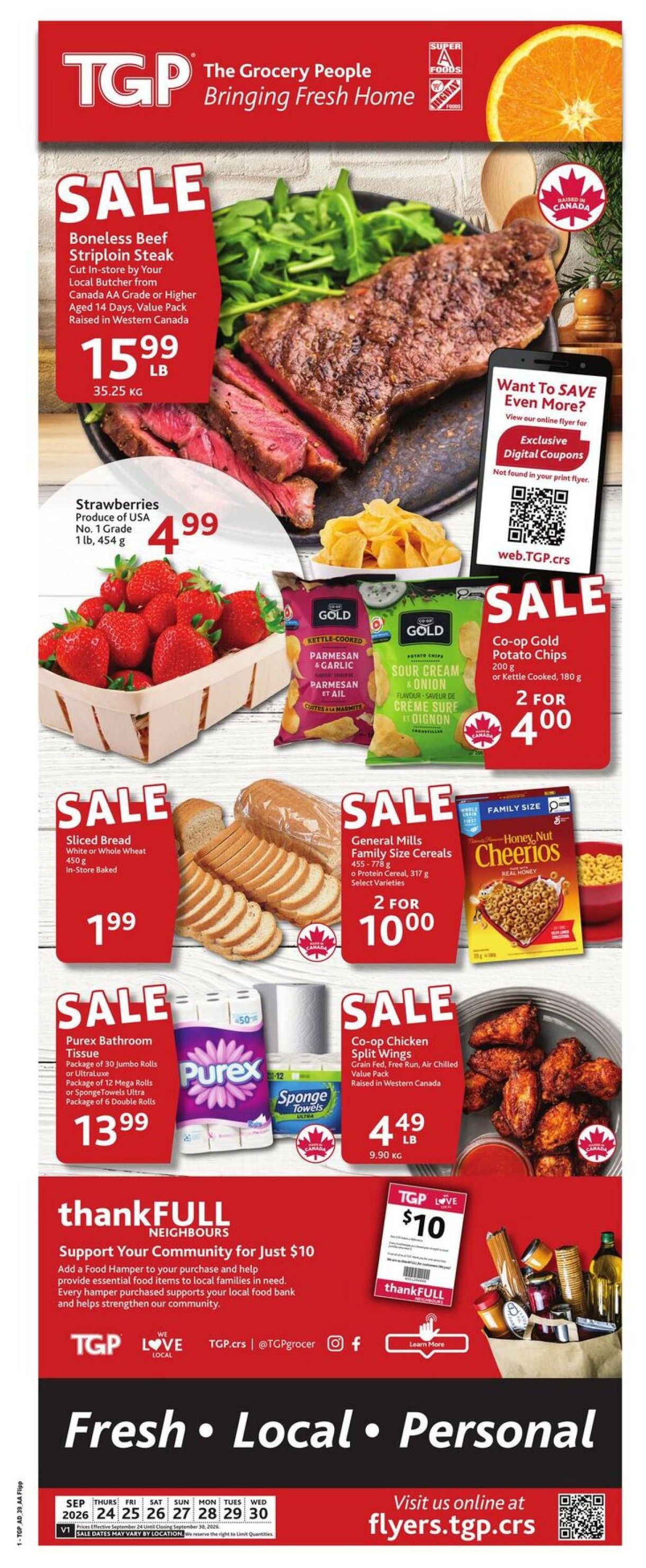 TGP The Grocery People Flyer September 24 to 30