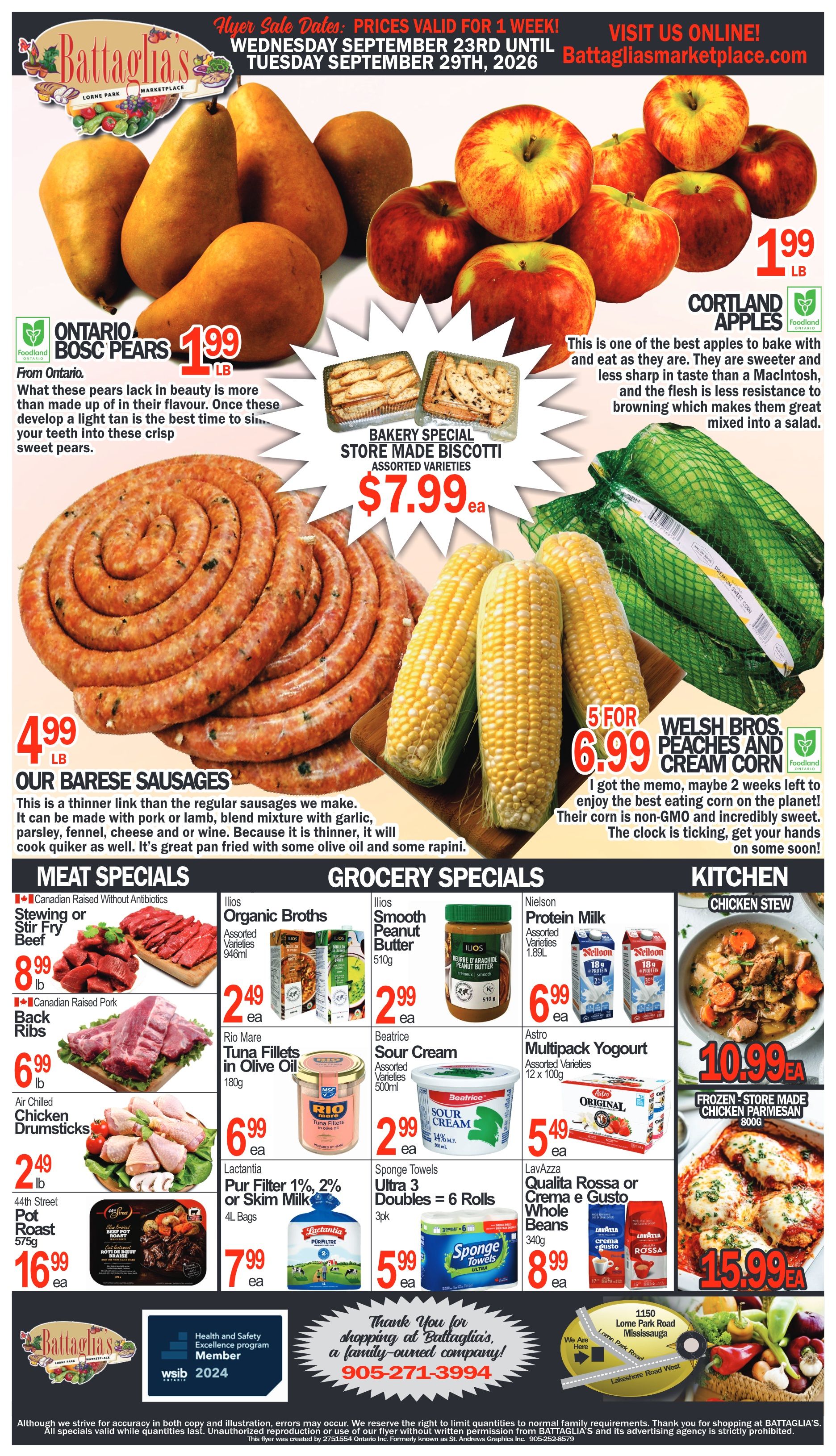 Battaglia's Marketplace Flyer September 23 to 29