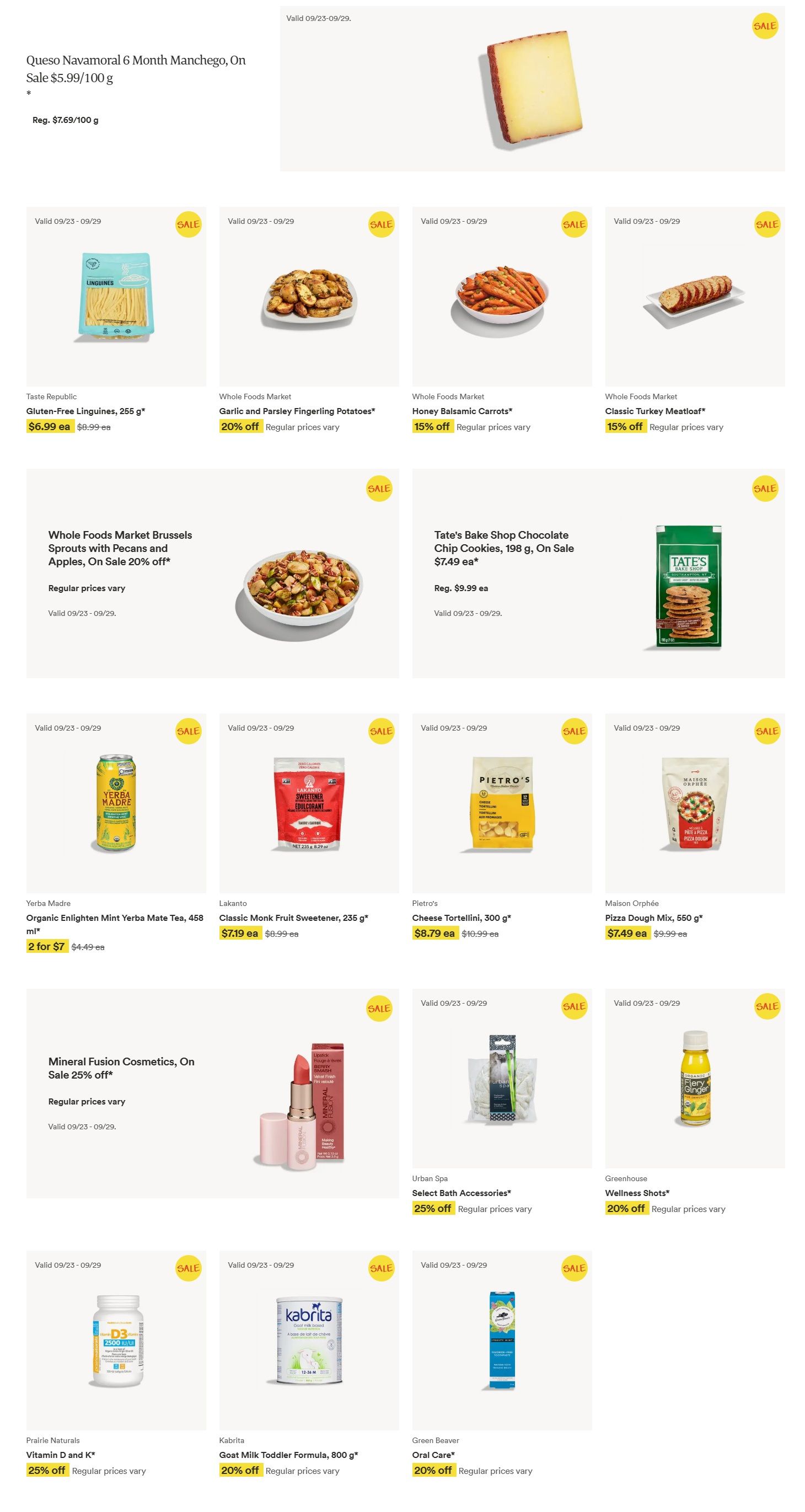 Whole Foods Market (ON) Flyer September 23 to 29