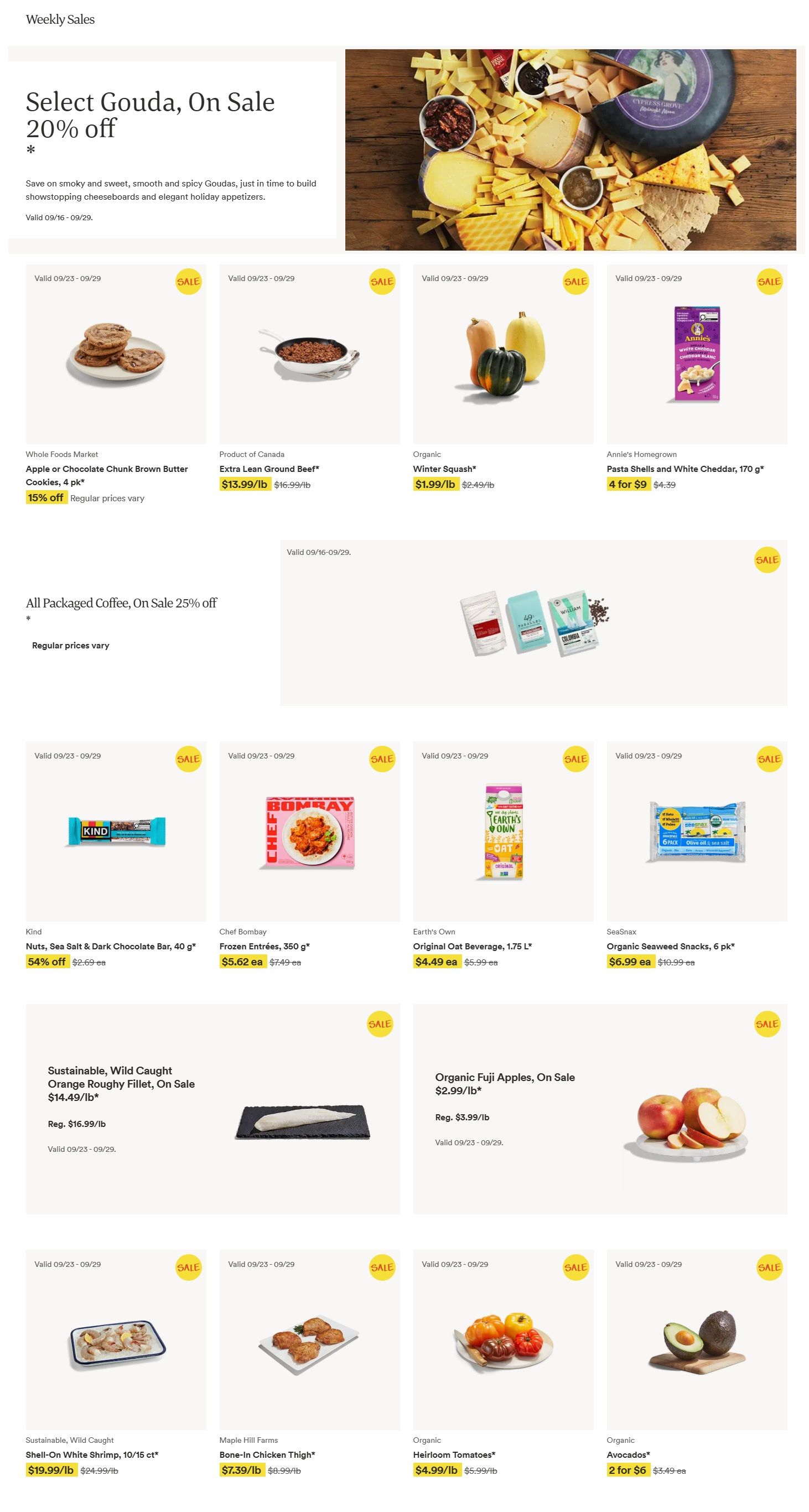 Whole Foods Market (West) Flyer September 23 to 29