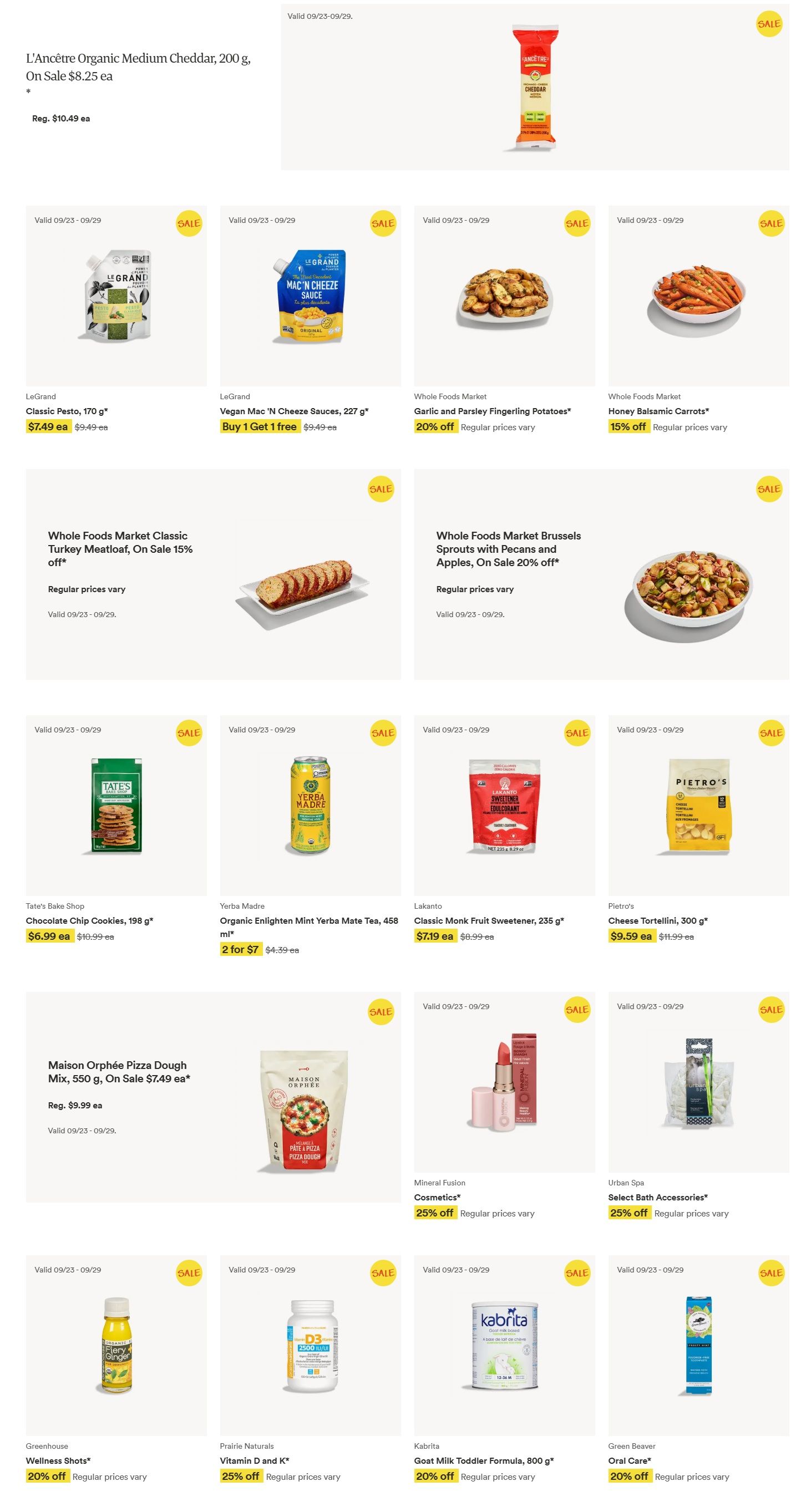 Whole Foods Market (West) Flyer September 23 to 29