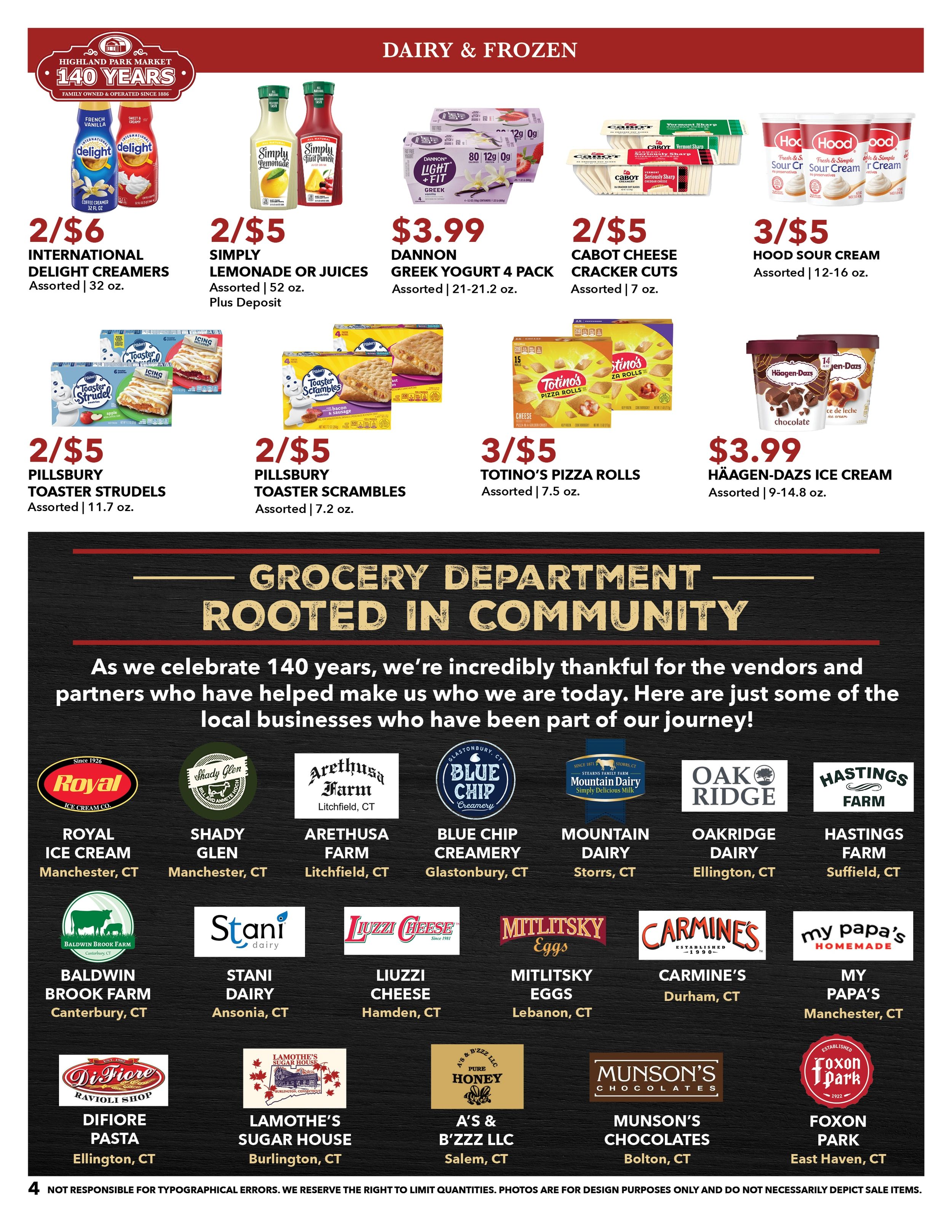 Highland Park Market (Connecticut) Weekly Ad September 27 - October 3, 2026