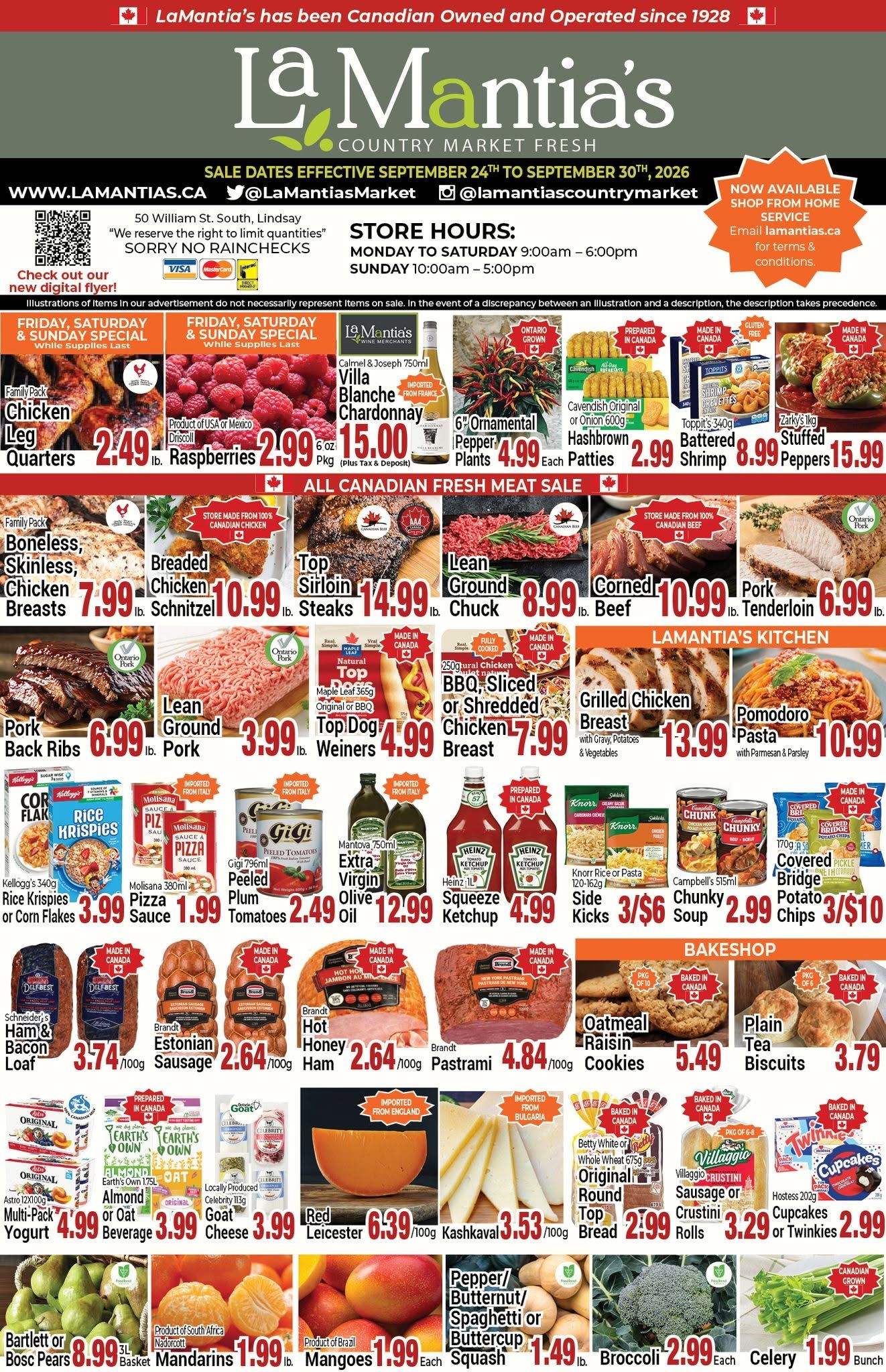 LaMantia's Flyer September 24 to 30
