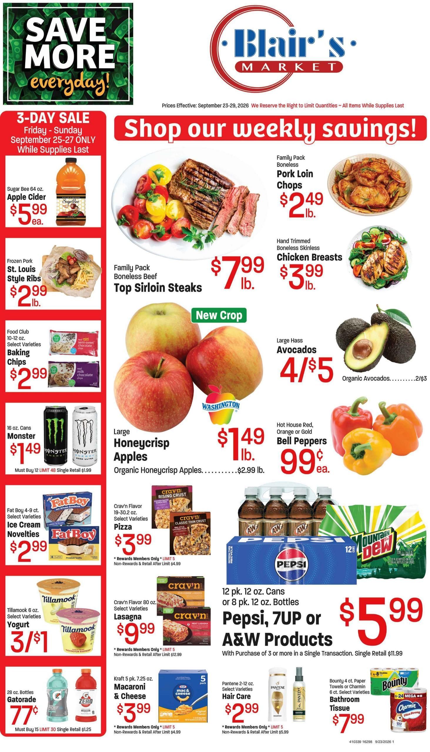 Blair's Market Weekly Ad September 23 - 29, 2026