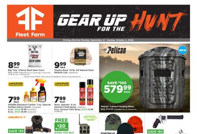 Fleet Farm Gear Up for the Hunt Weekly Ad September 21 - October 4, 2026