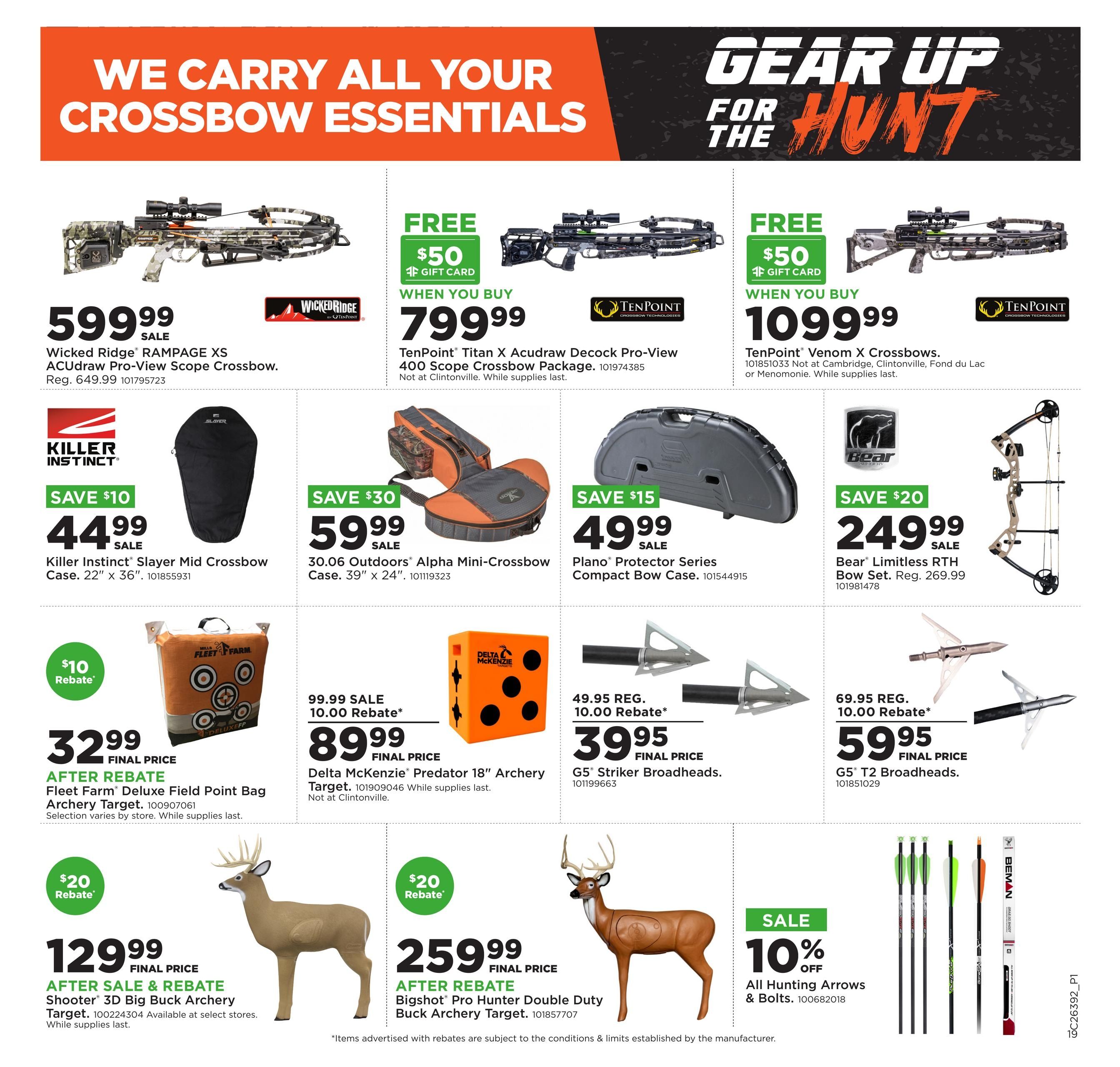 Fleet Farm Gear Up for the Hunt Weekly Ad September 21 - October 4, 2026