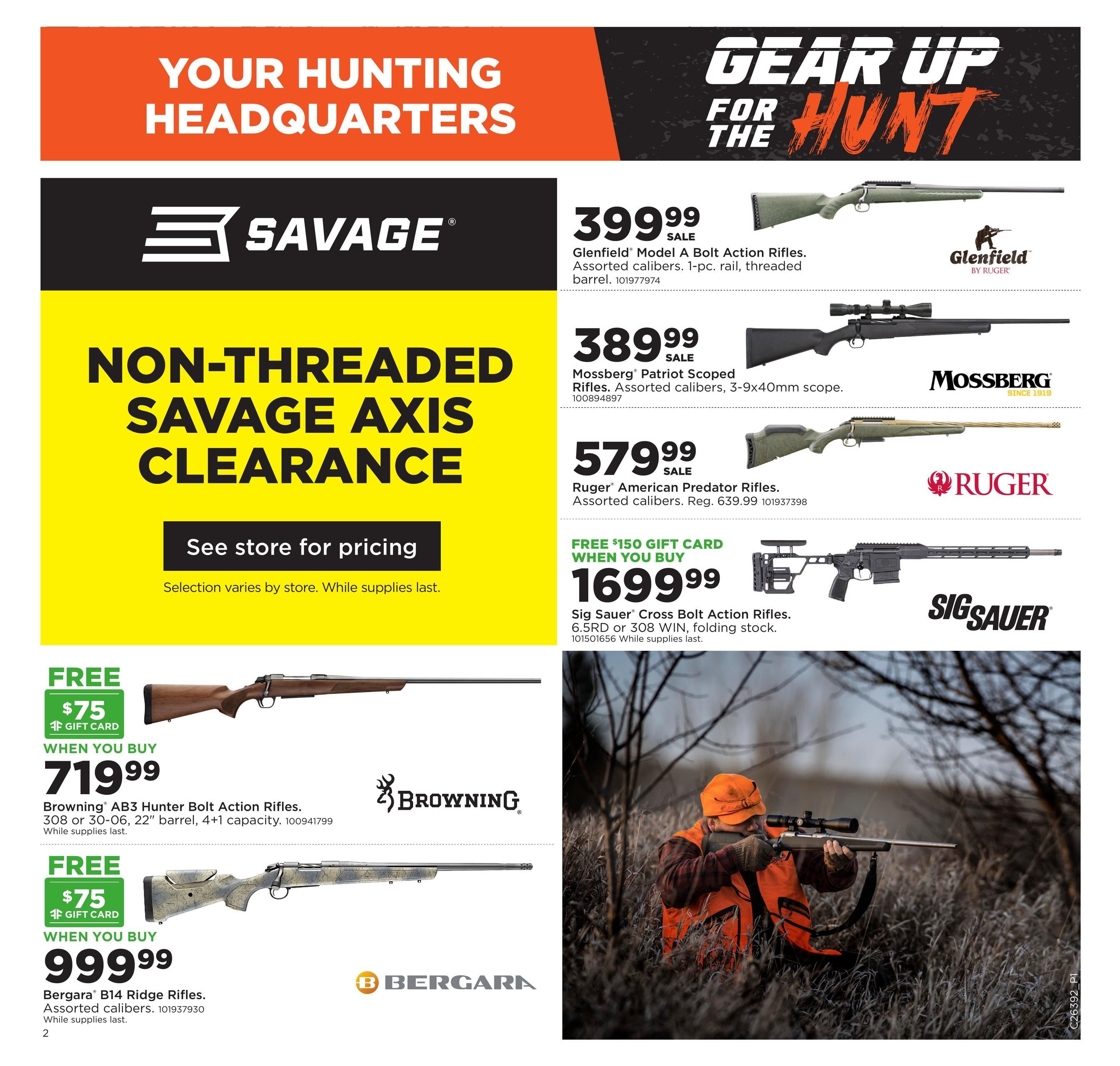 Fleet Farm Gear Up for the Hunt Weekly Ad September 21 - October 4, 2026