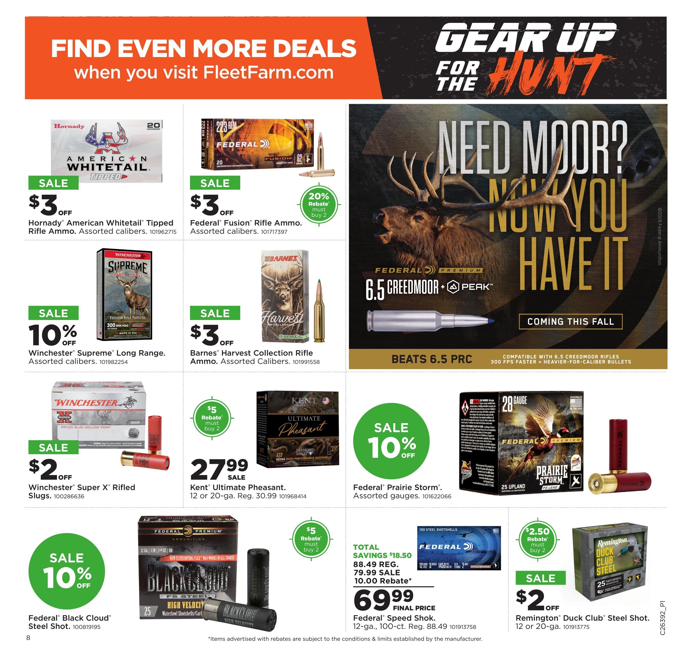 Fleet Farm Gear Up for the Hunt Weekly Ad September 21 - October 4, 2026