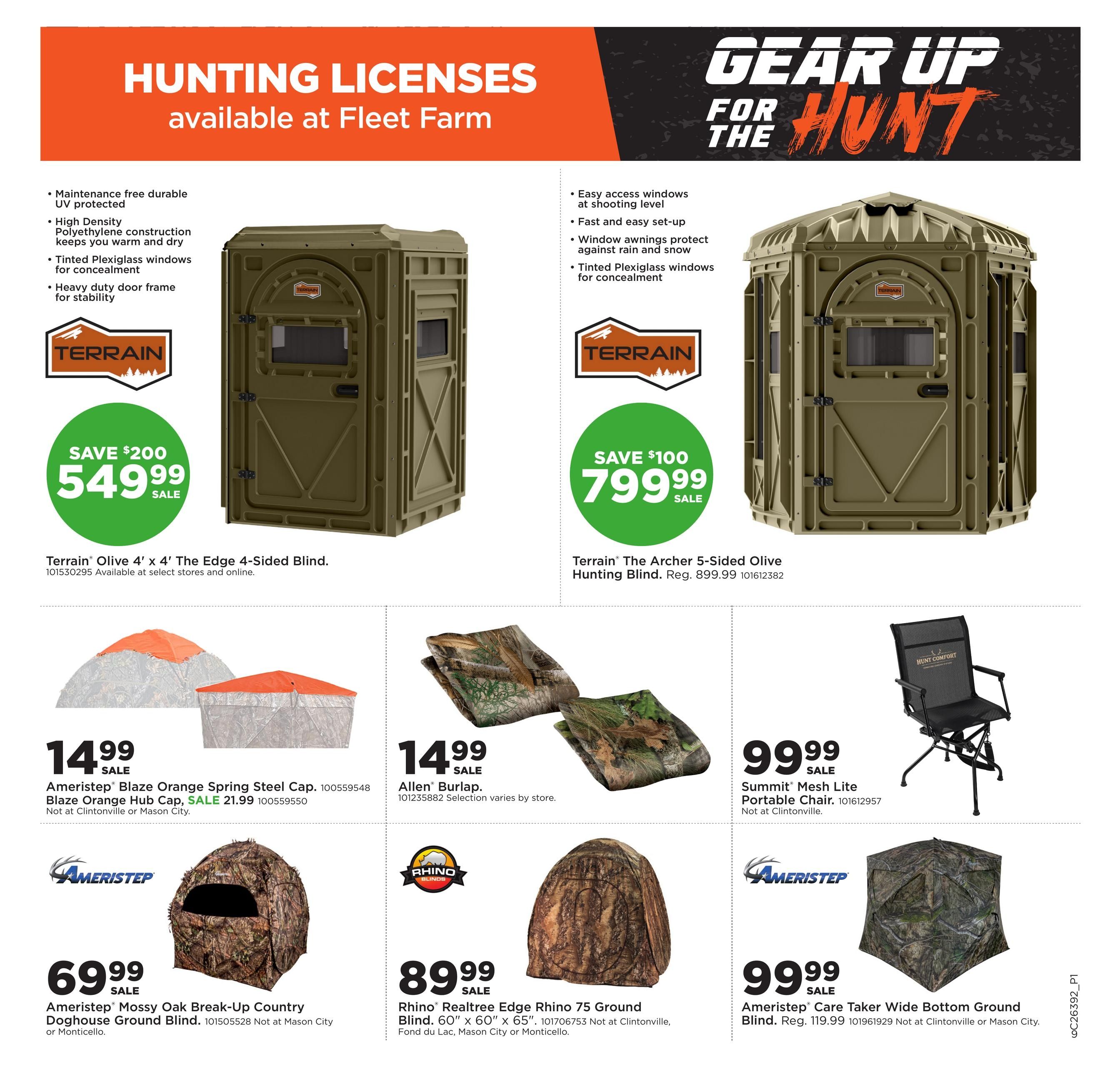 Fleet Farm Gear Up for the Hunt Weekly Ad September 21 - October 4, 2026