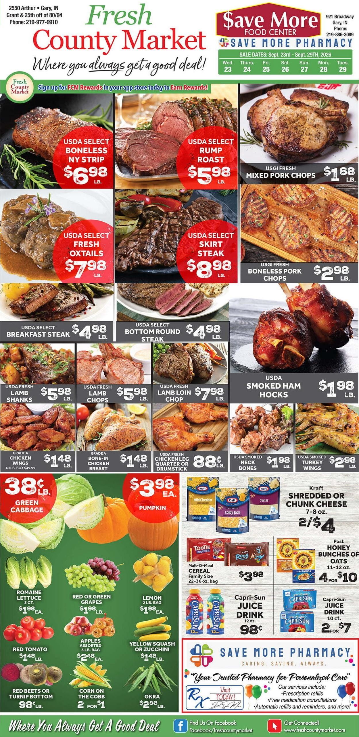 Fresh County Market Weekly Ad September 23 - 29, 2026