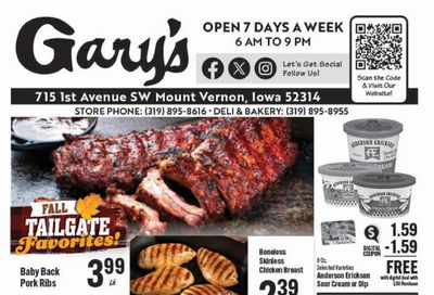 Gary's Foods Weekly Ad September 23 - 29, 2026
