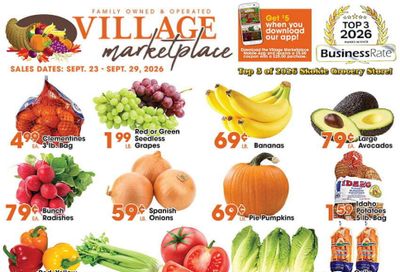Village Market Place Weekly Ad September 23 - 29, 2026