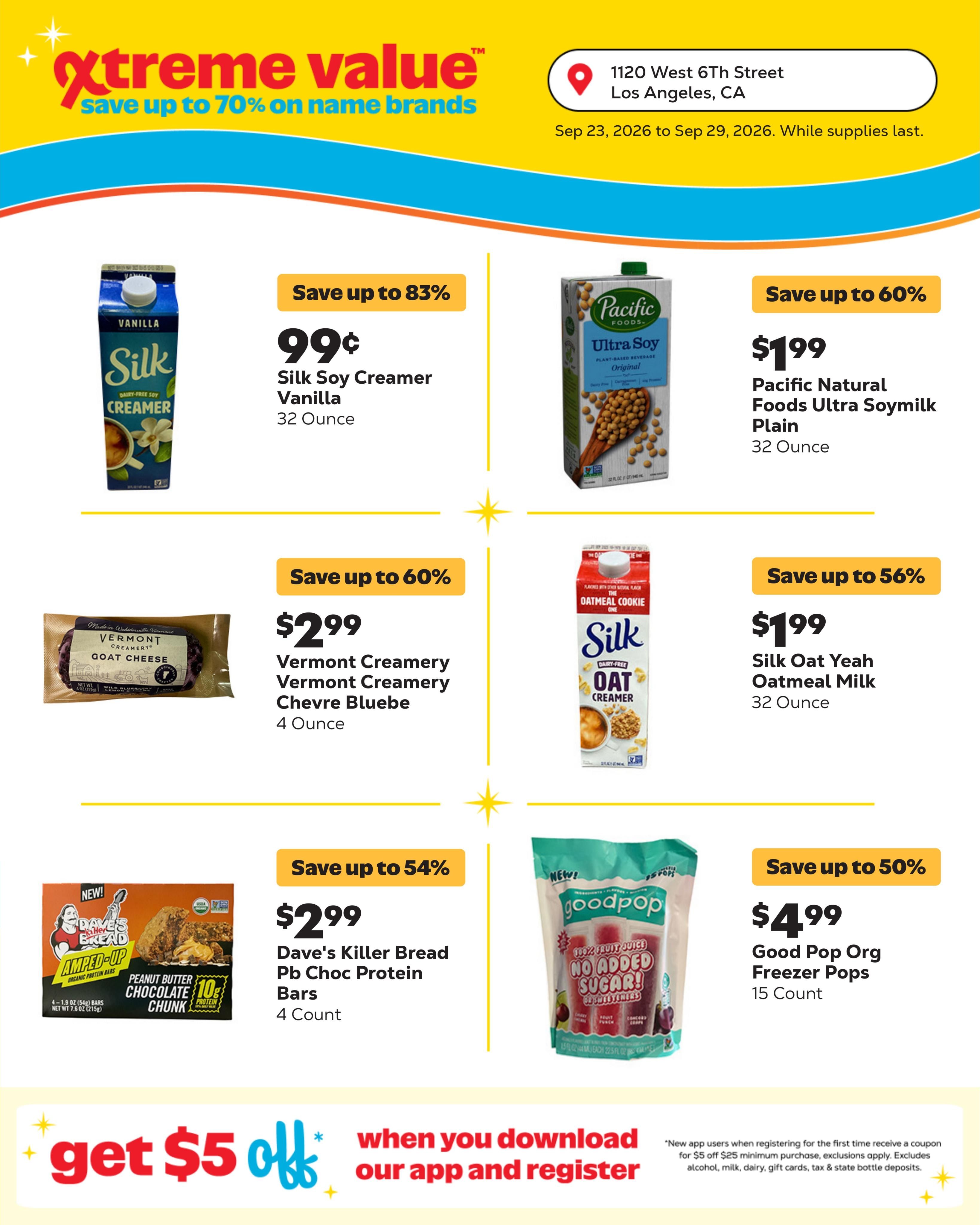 Grocery Outlet (Los Angeles Area, CA) Weekly Ad September 23 - 29, 2026