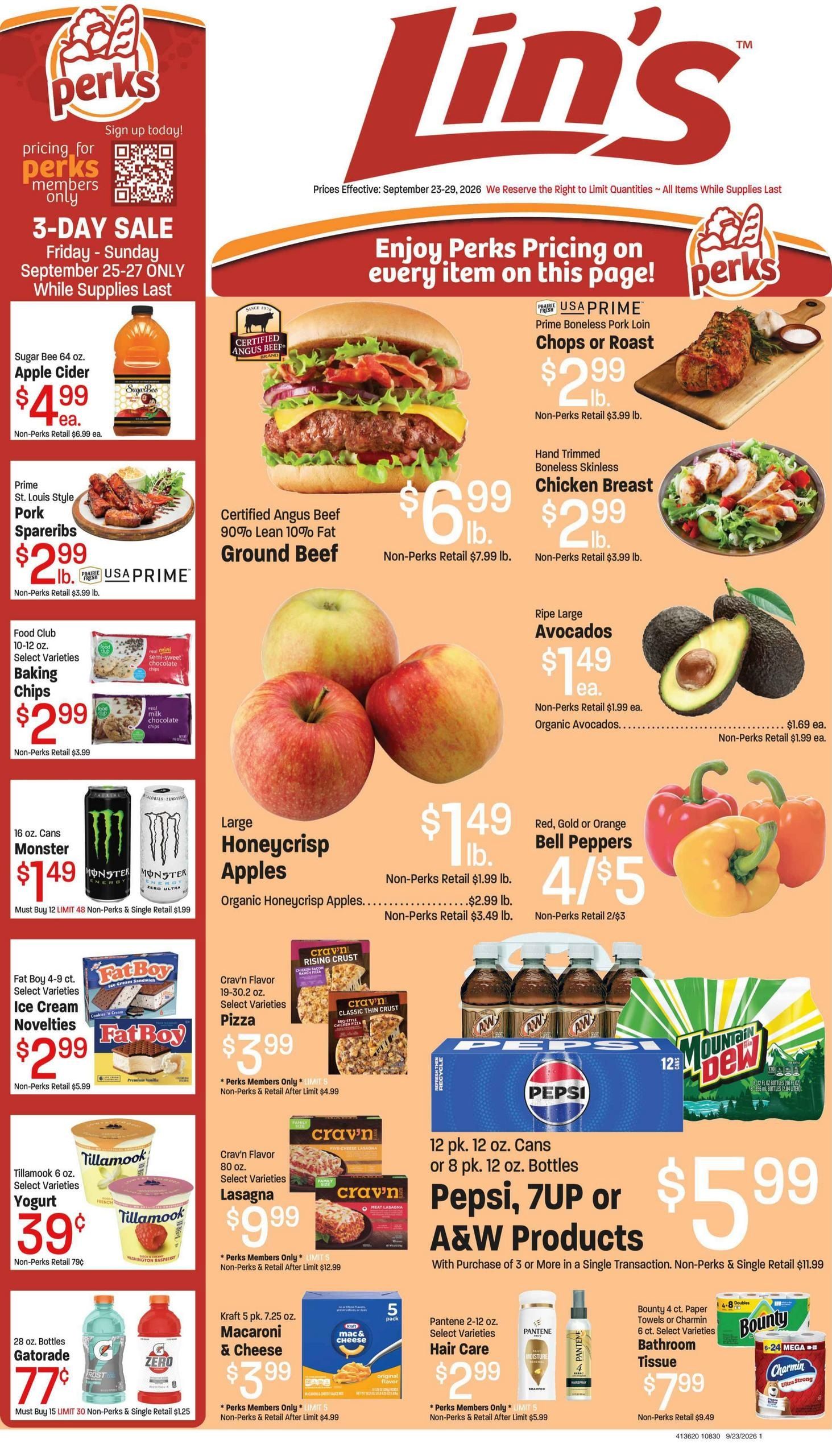 Lin's Fresh Market (Colorado City Area, AZ) Weekly Ad September 23 - 29, 2026