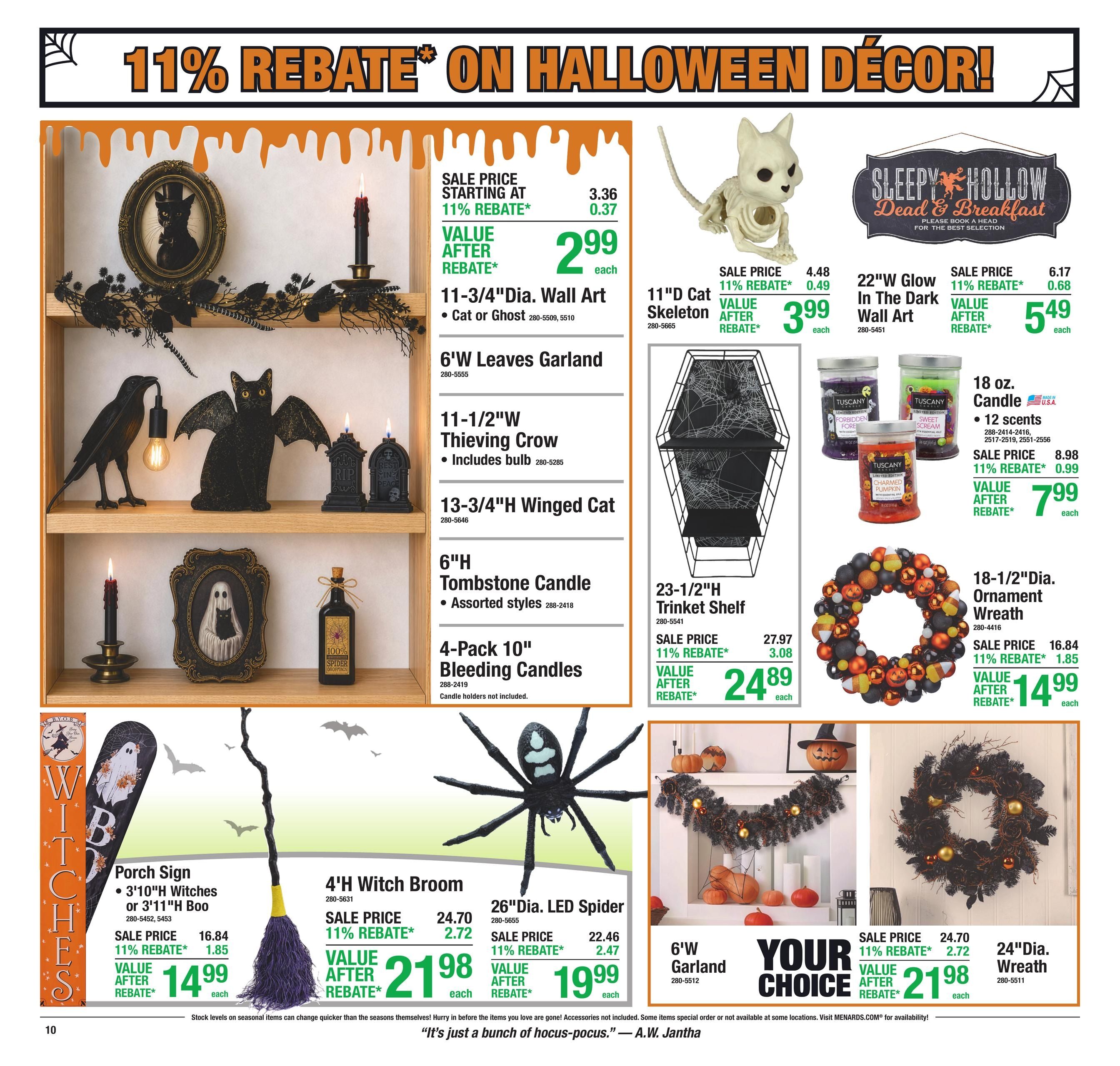 Menards (Dodge City Area, KS) 11% Rebate Sale Weekly Ad September 23 - October 4, 2026