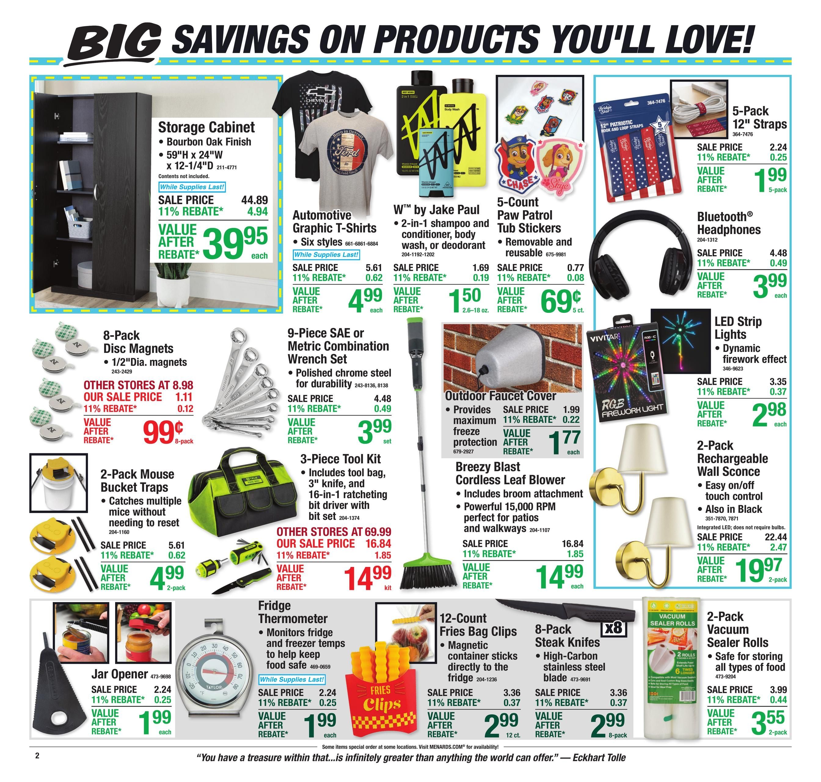 Menards (Dodge City Area, KS) 11% Rebate Sale Weekly Ad September 23 - October 4, 2026