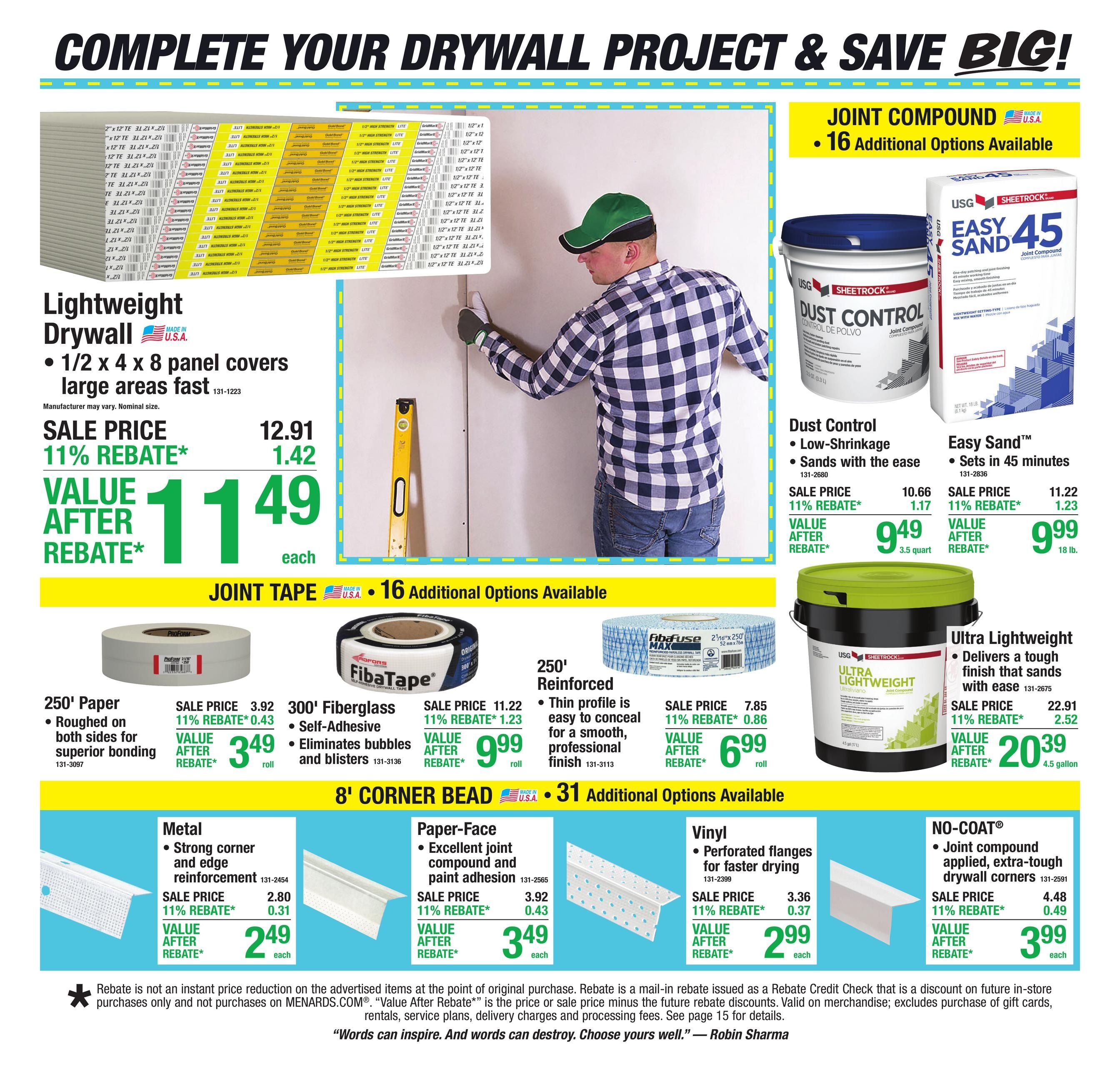 Menards (Dodge City Area, KS) 11% Rebate Sale Weekly Ad September 23 - October 4, 2026