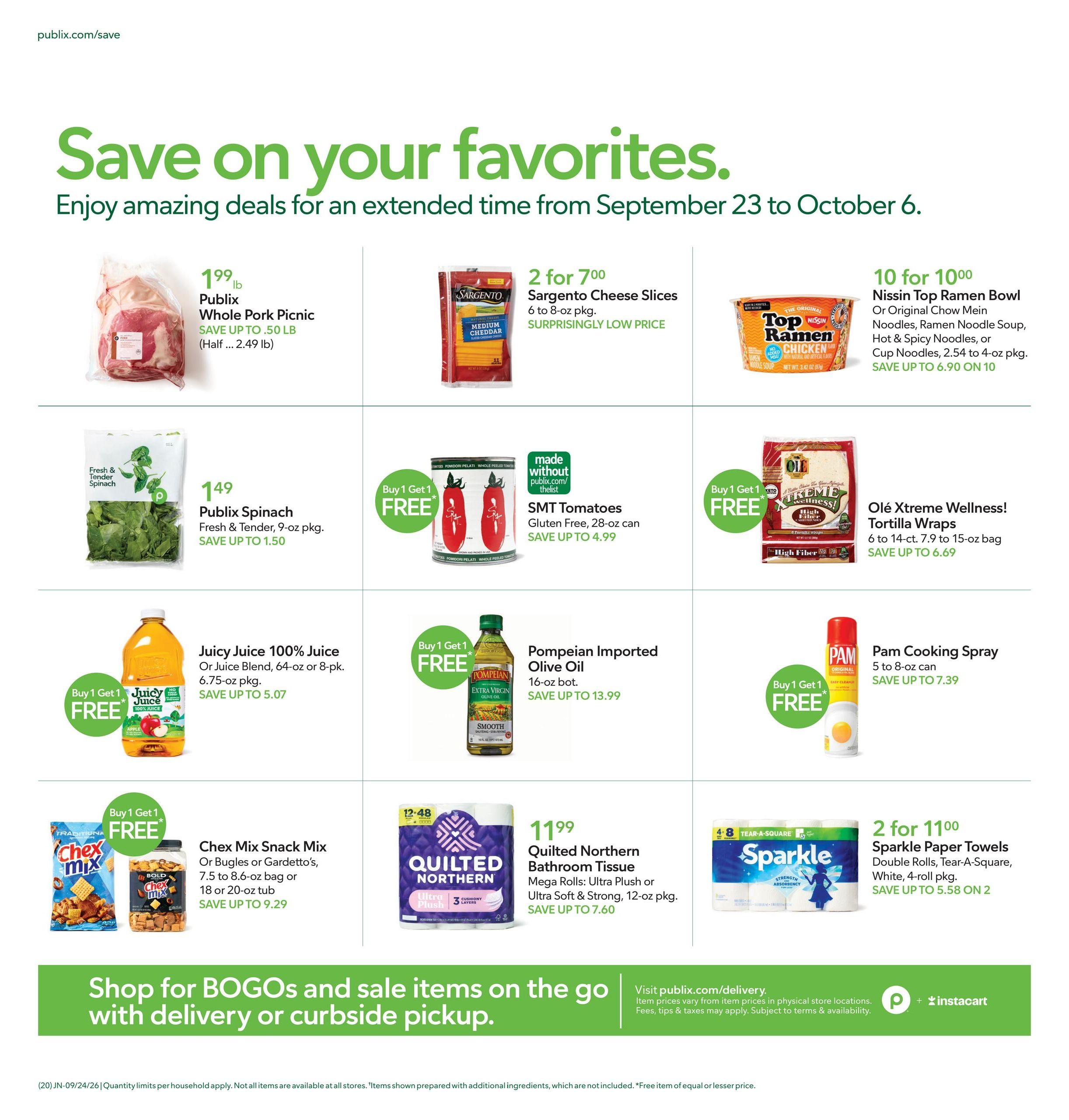 Publix (Mobile Area, AL) Weekly Ad September 23 - 29, 2026