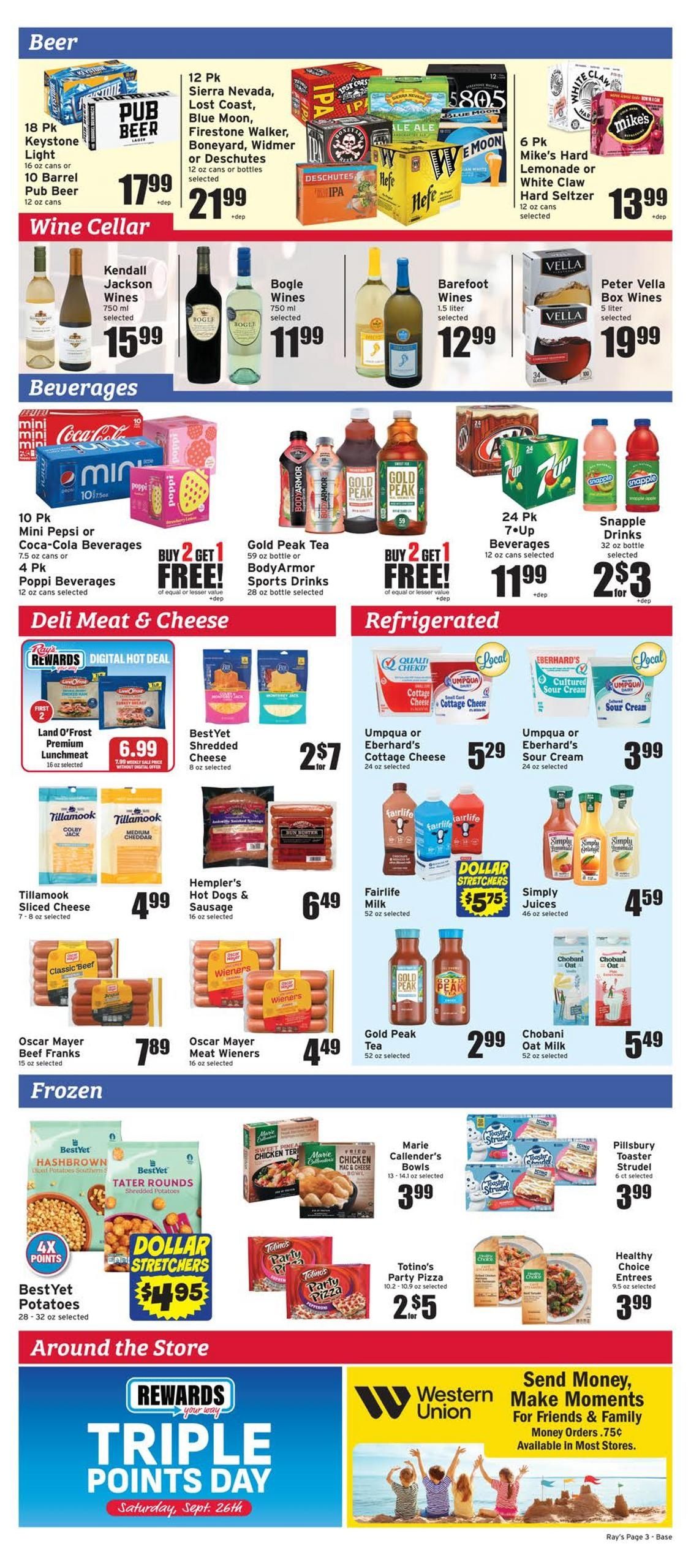 Ray's Food Place (Coos Bay-Grants Pass Area, OR) Weekly Ad September 23 - 29, 2026