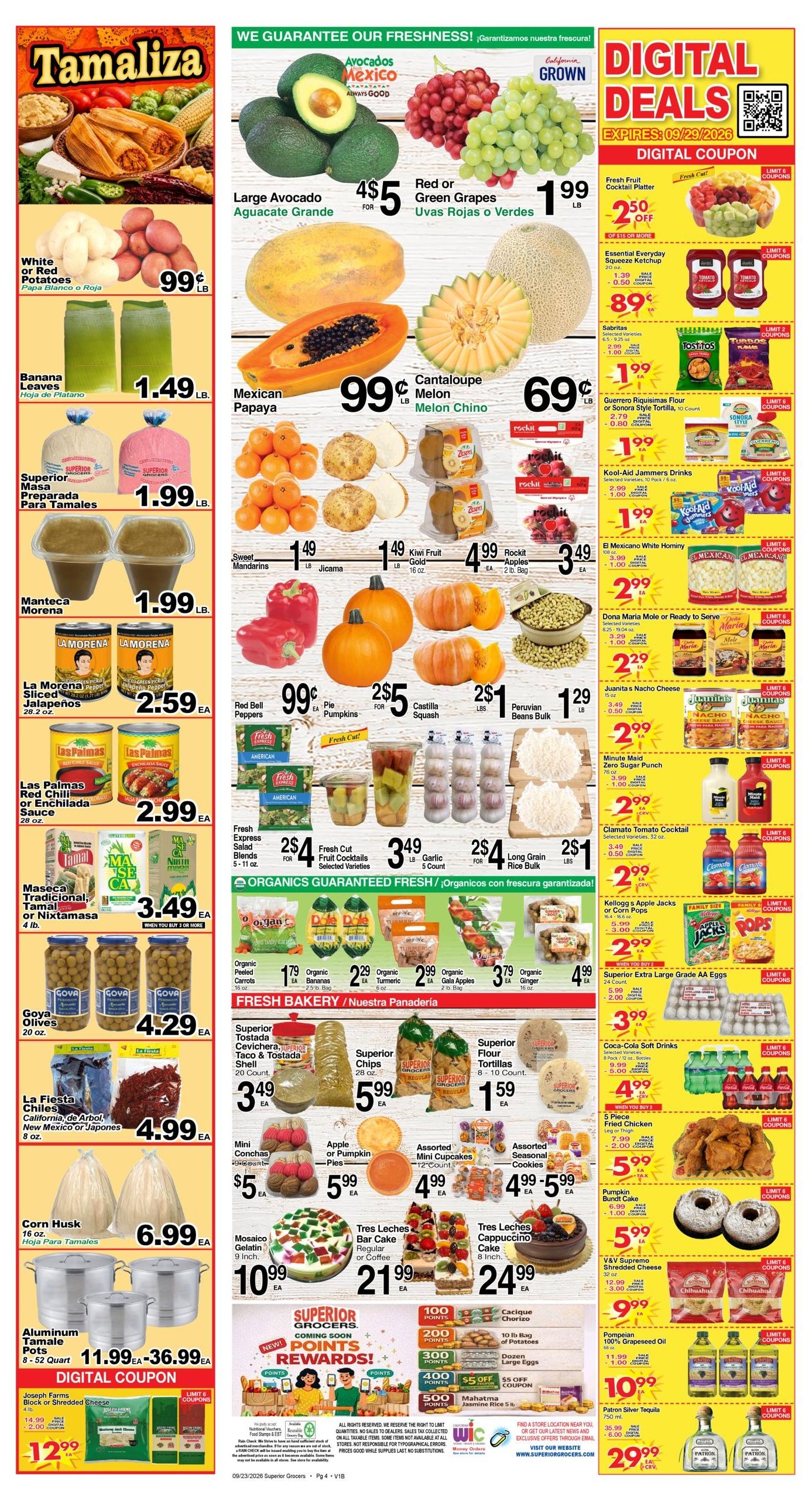 Superior Grocers (Clovis Area, CA) Weekly Specials Weekly Ad September 23 - 29, 2026