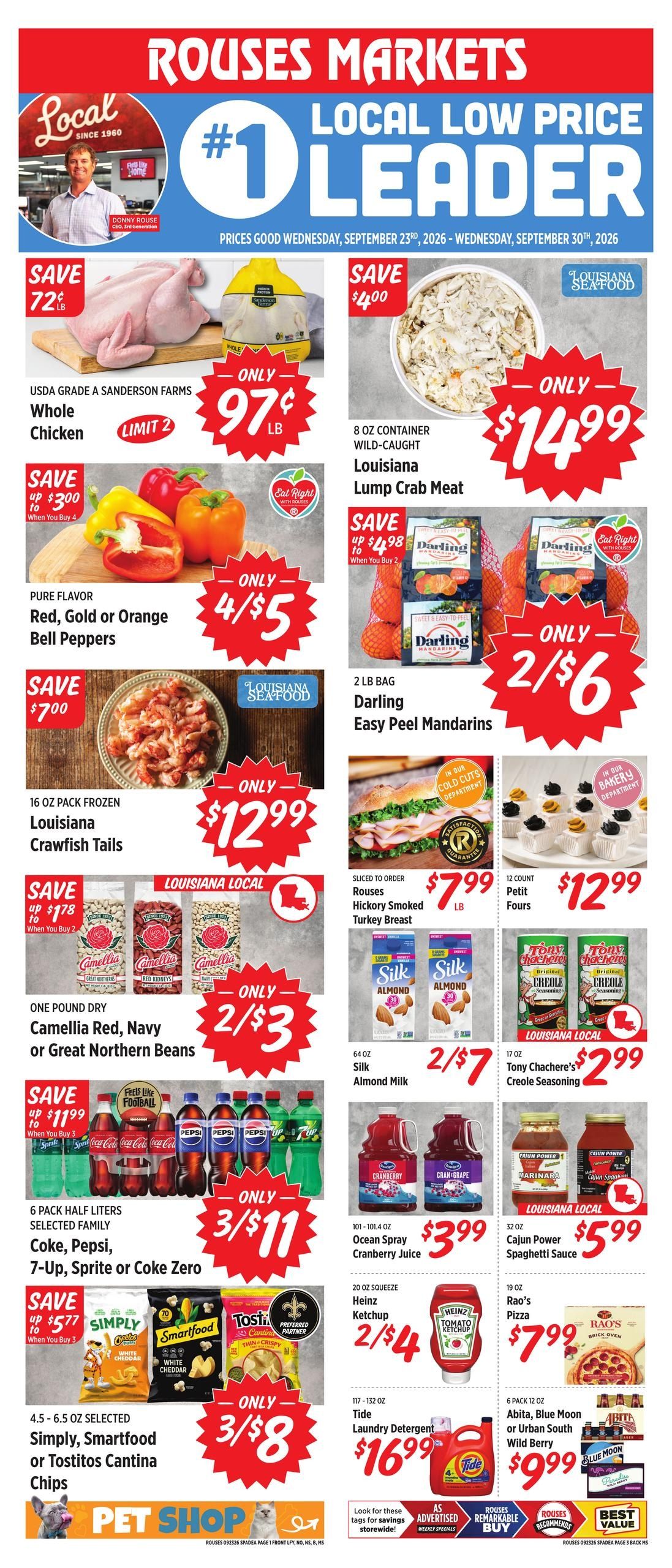 Rouses Supermarkets (Gulfport Area, MS) Weekly Ad September 23 - 30, 2026