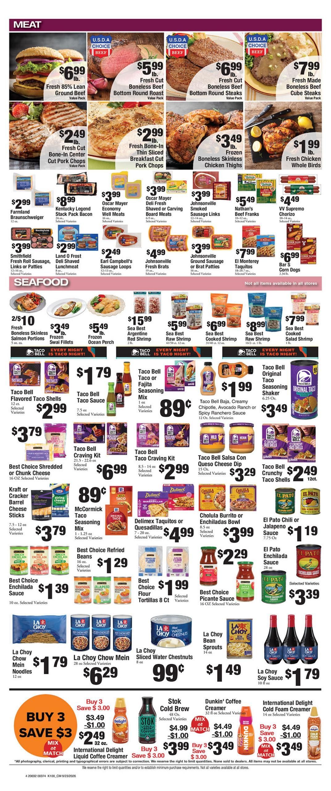 Seabrook Apple Market Weekly Ad September 23 - 29, 2026