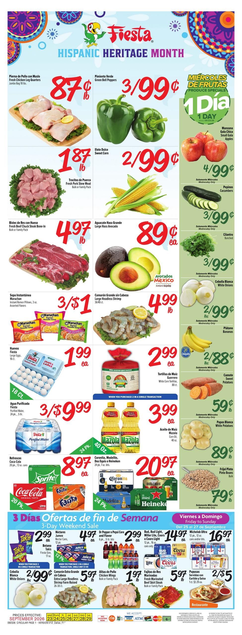 Fiesta Mart (Allen Area, TX) Weekly Ad September 23 - 29, 2026