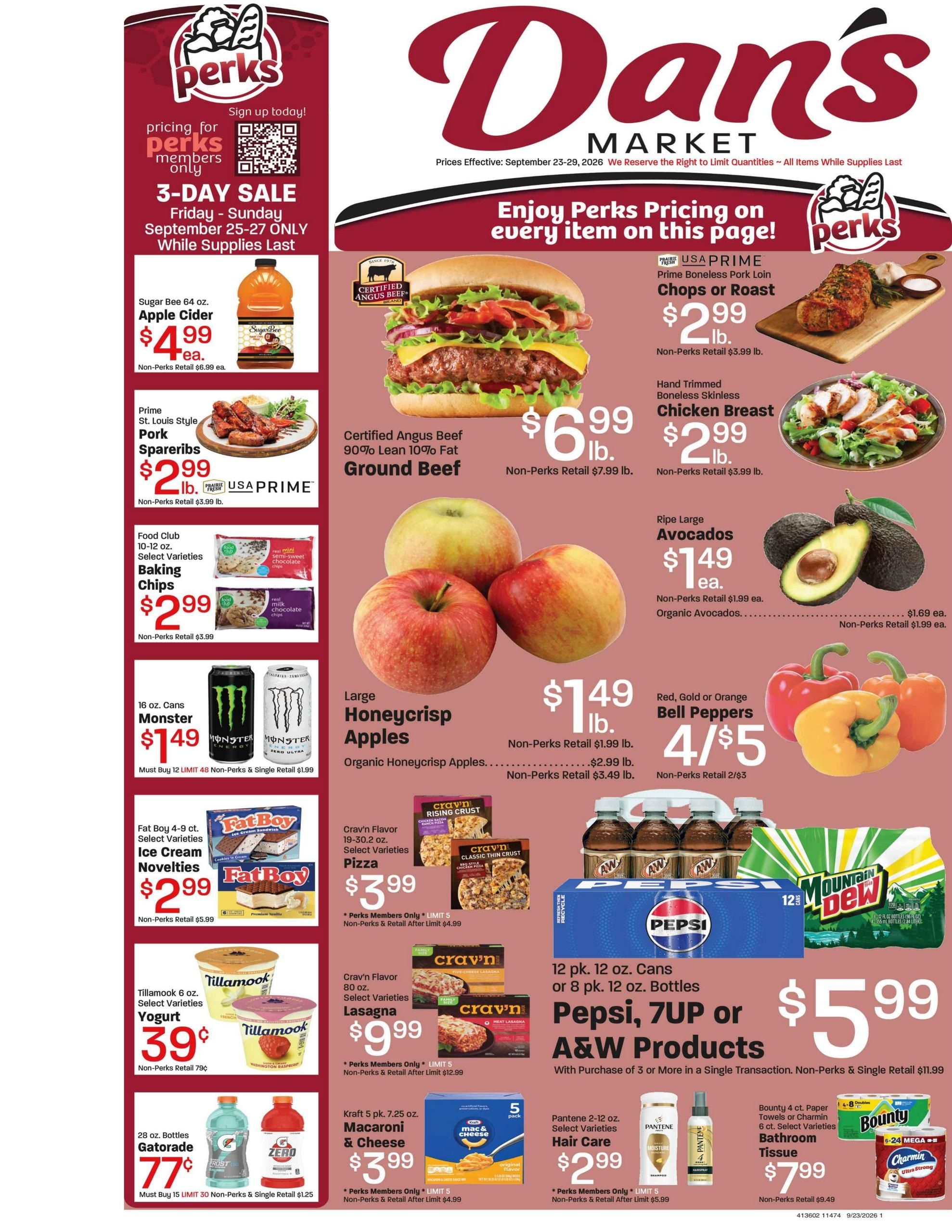 Dan's Fresh Market (Kamas Area, UT) Weekly Ad September 23 - 29, 2026