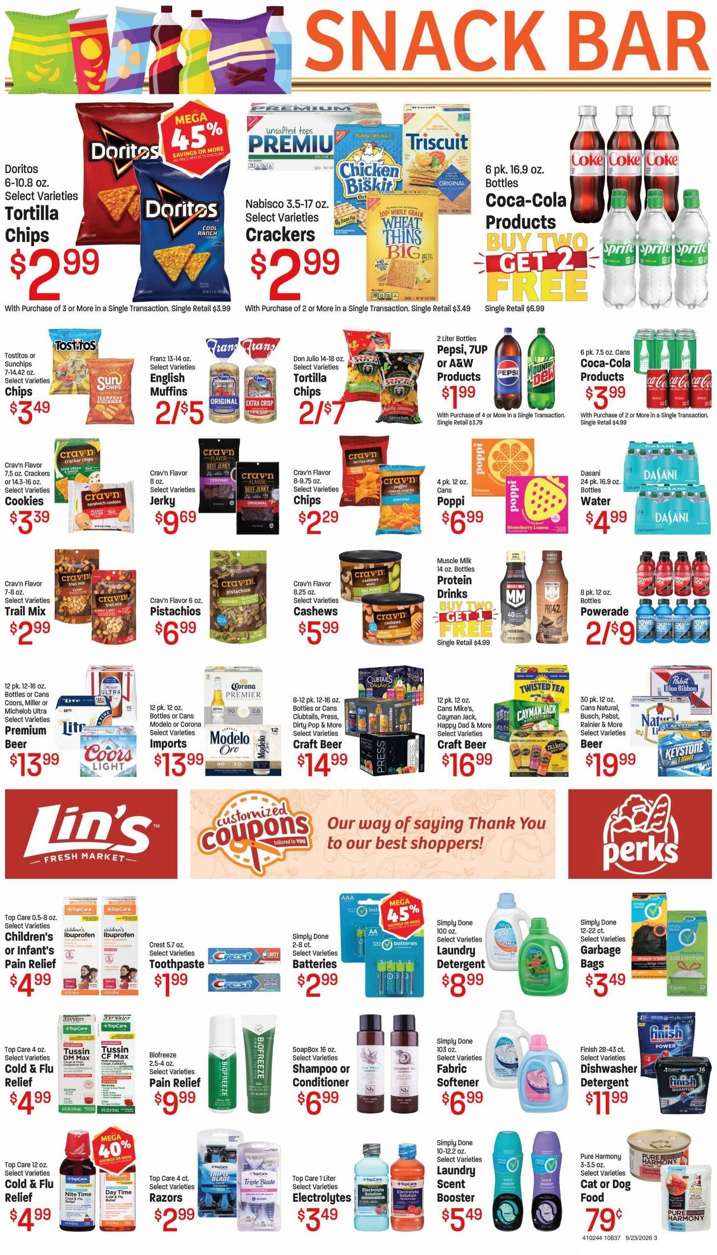 Lin's Fresh Market (Salina Area, UT) Weekly Ad September 23 - 29, 2026