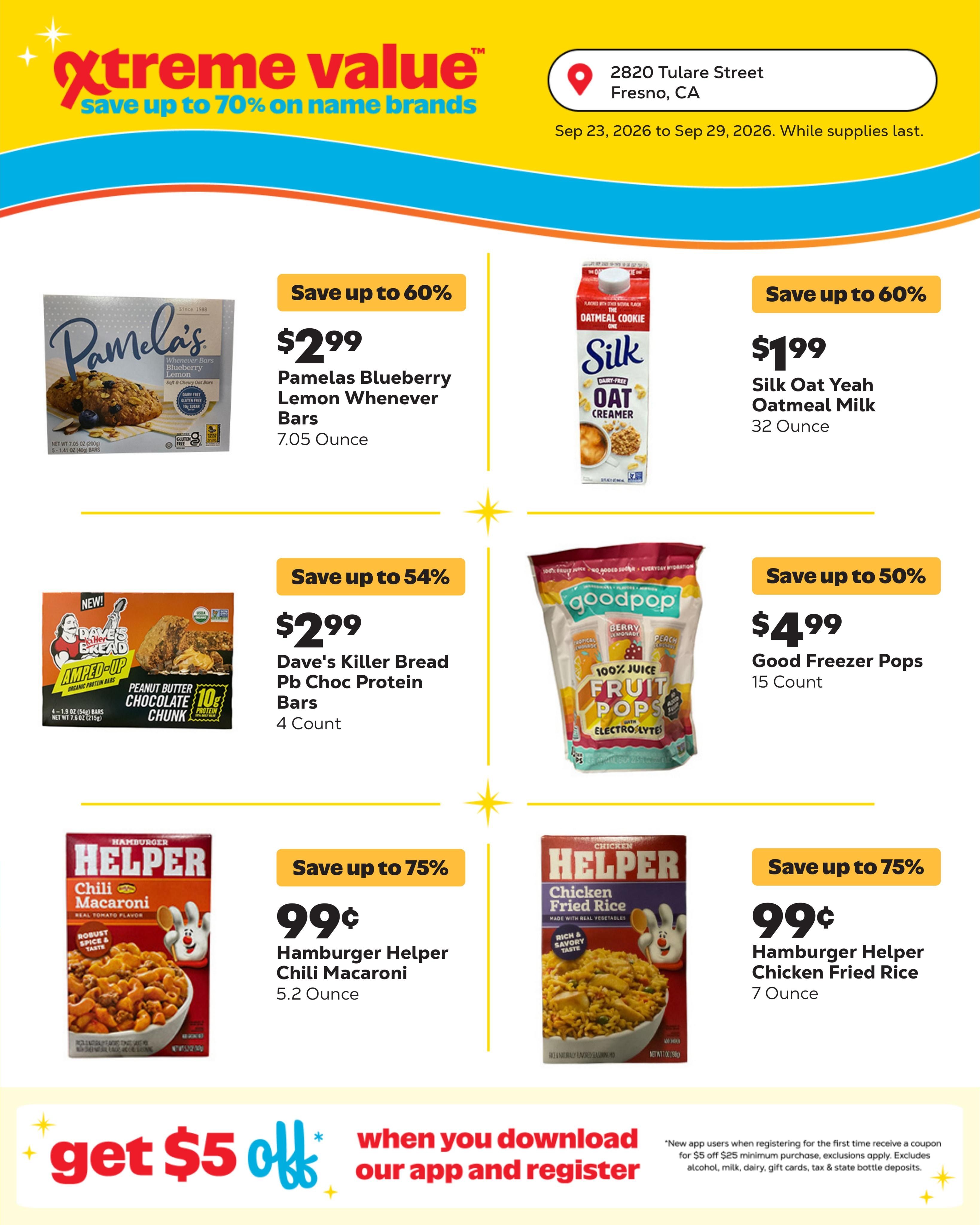 Grocery Outlet (Fresno Area, CA) Weekly Ad September 23 - 29, 2026