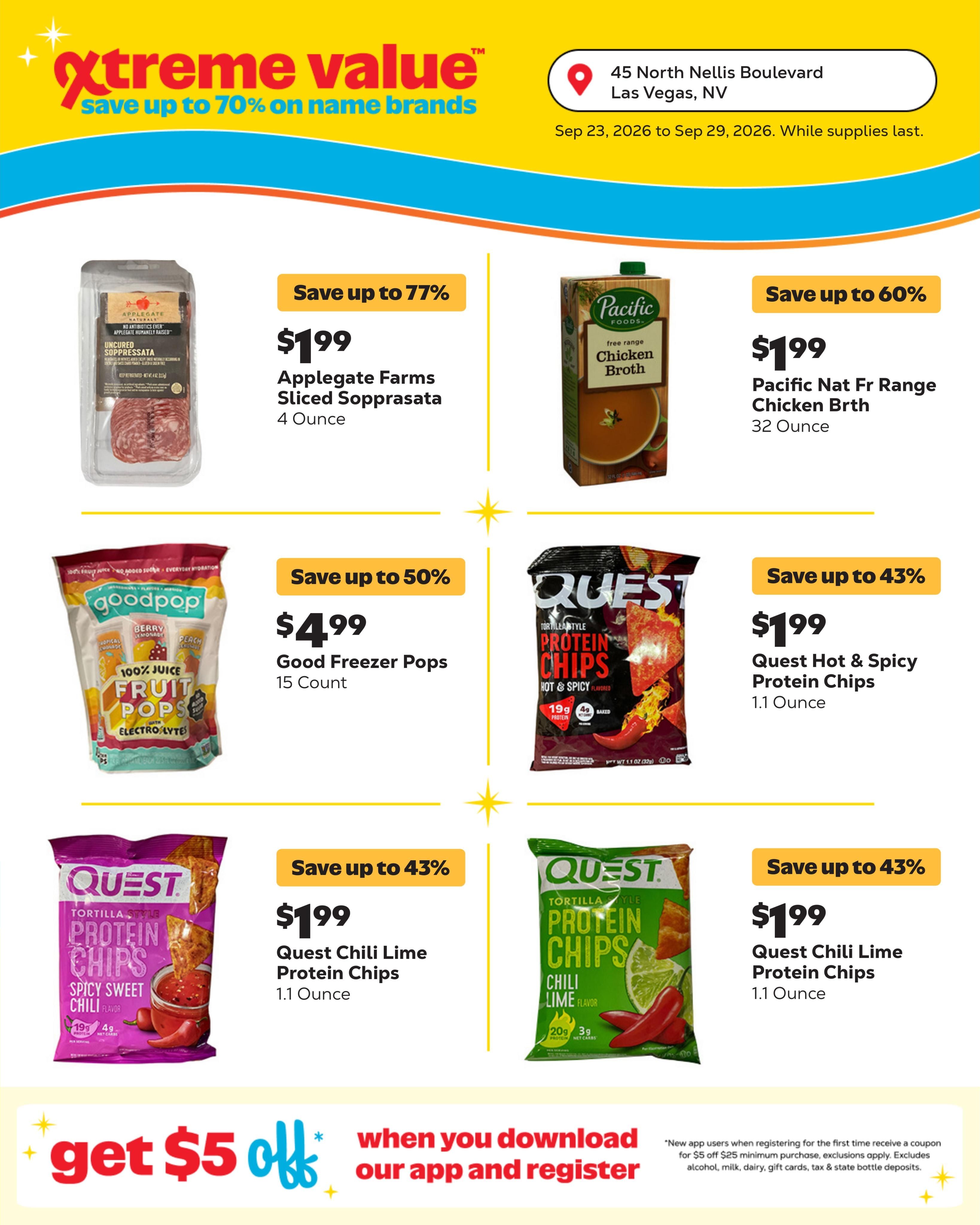 Grocery Outlet (Las Vegas Area, NV) Weekly Ad September 23 - 29, 2026