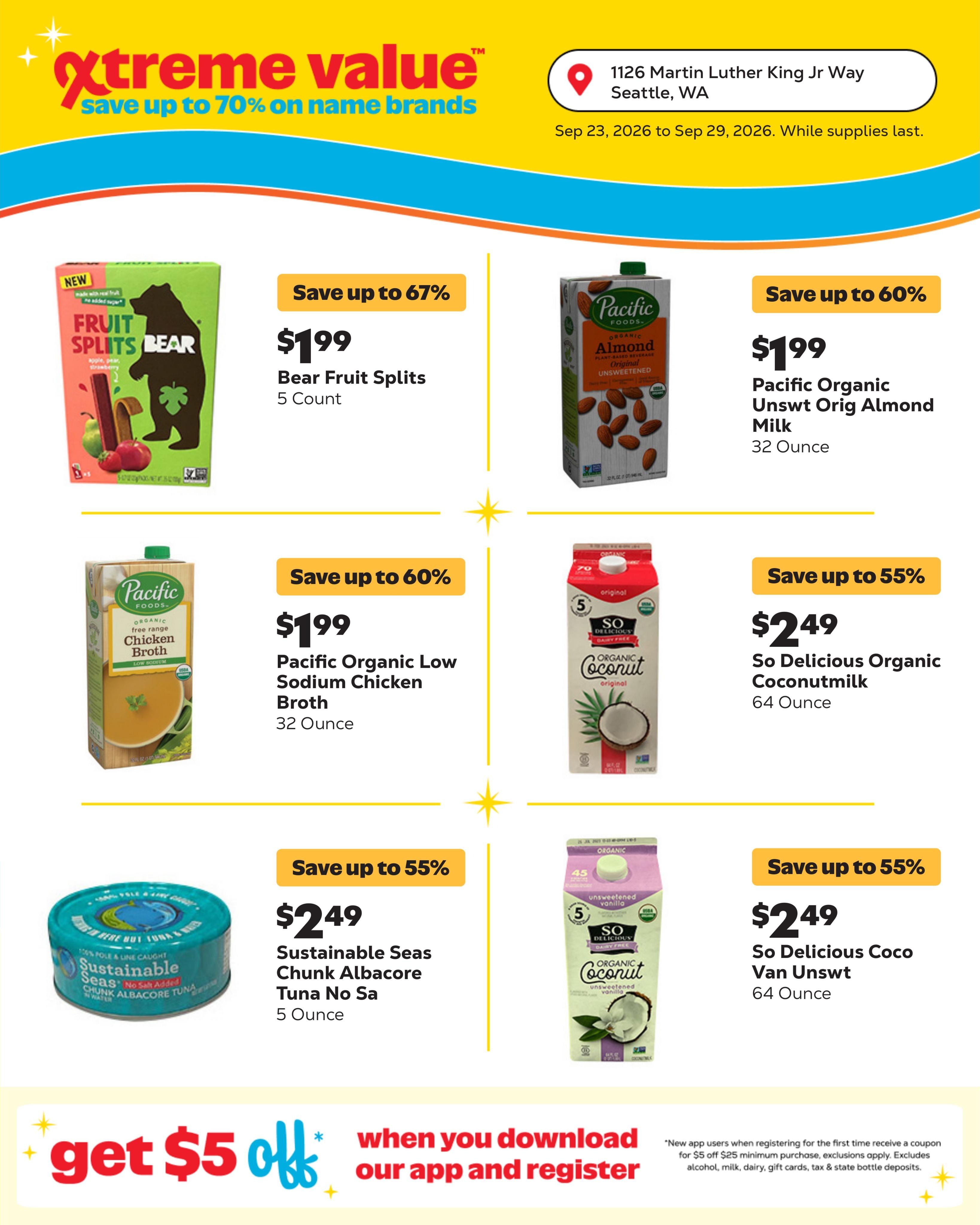 Grocery Outlet (Seattle Area, WA) Weekly Ad September 23 - 29, 2026