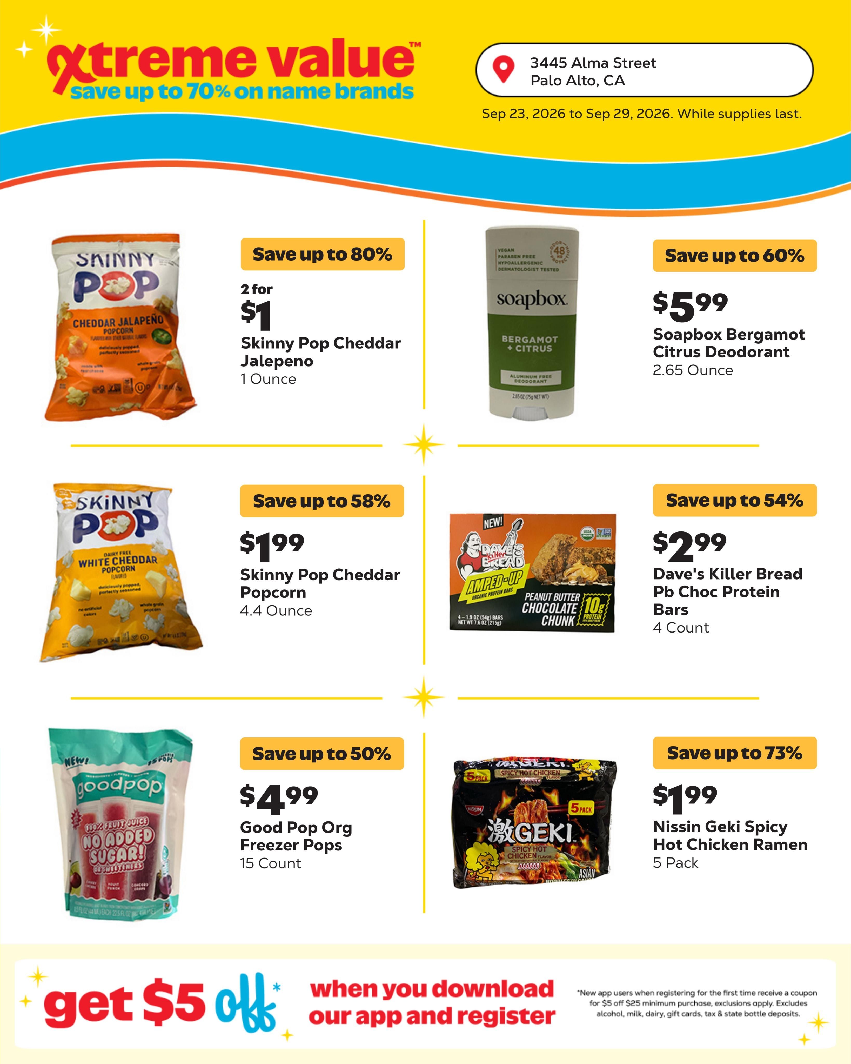 Grocery Outlet (Los Altos-Palo Alto Area, CA) Weekly Ad September 23 - 29, 2026