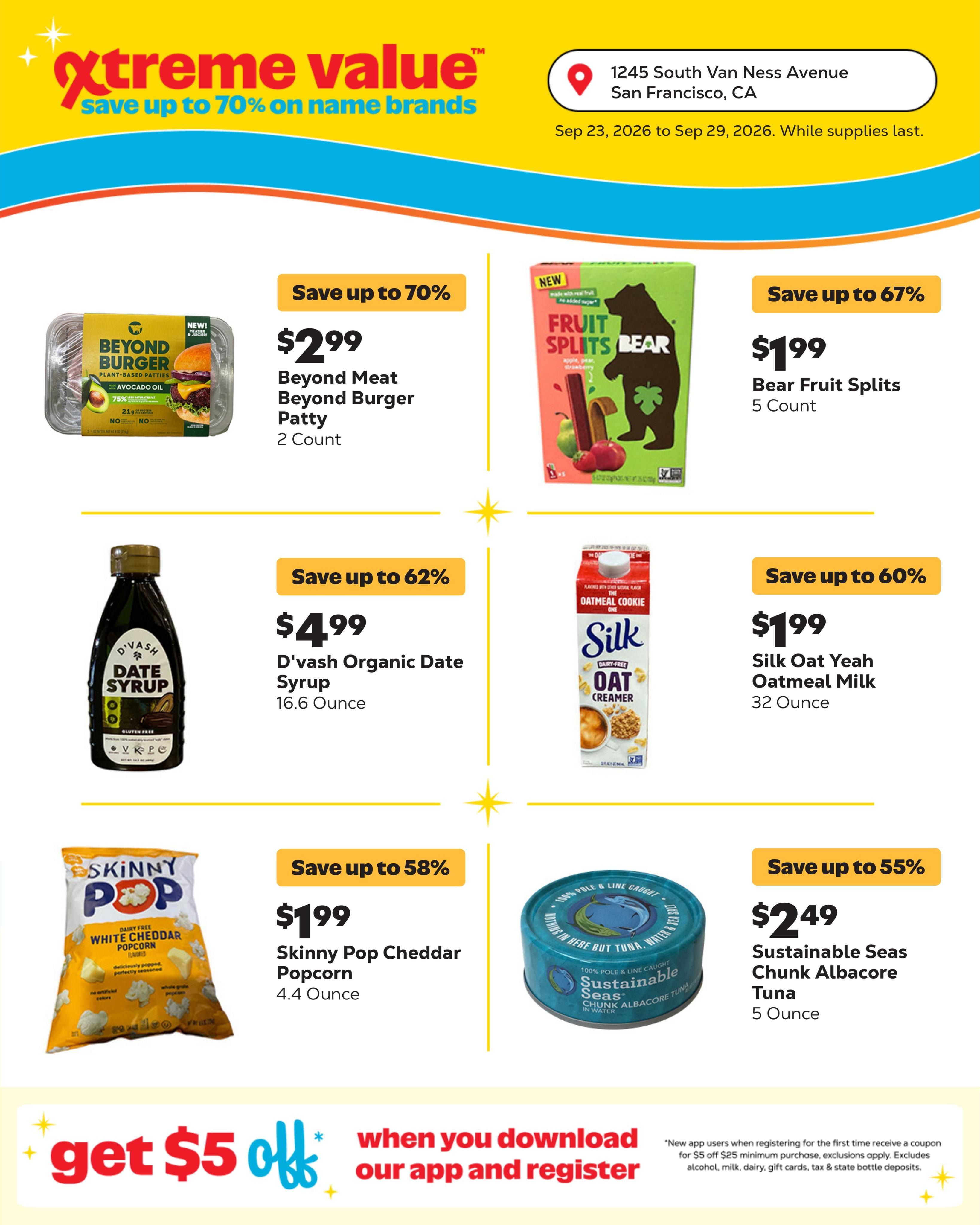 Grocery Outlet (San Francisco Area, CA) Weekly Ad September 23 - 29, 2026