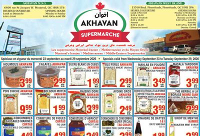 Akhavan Supermarche Flyer September 23 to 29