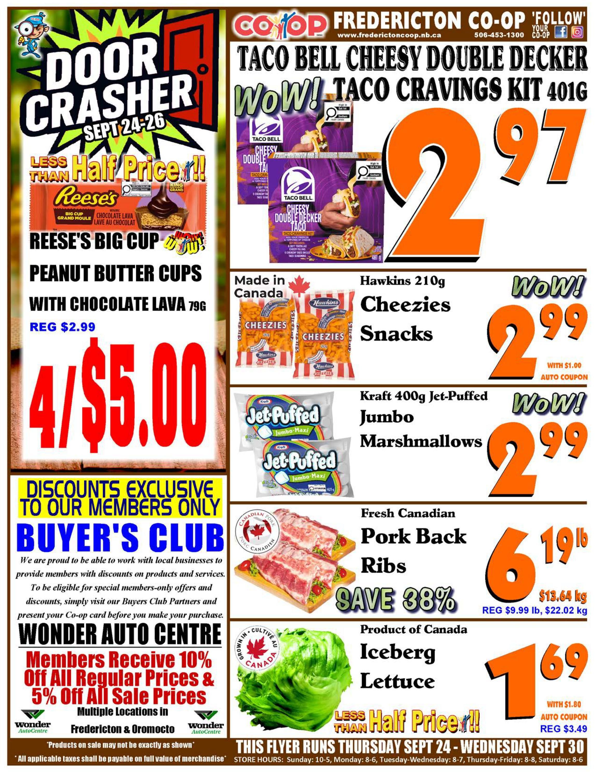 Fredericton Co-op Flyer September 24 to 30